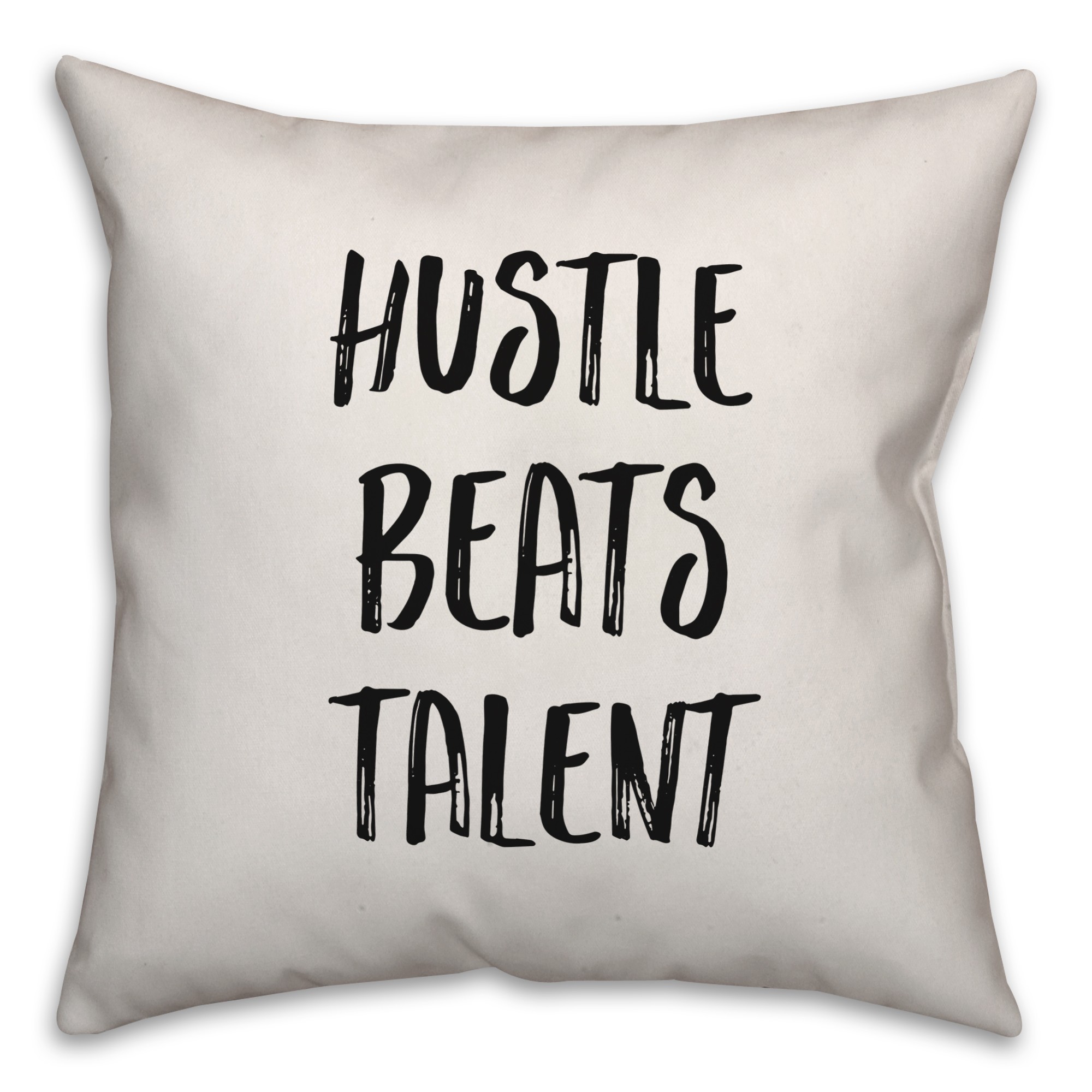 Hustle Beats Talent Pillow Cover