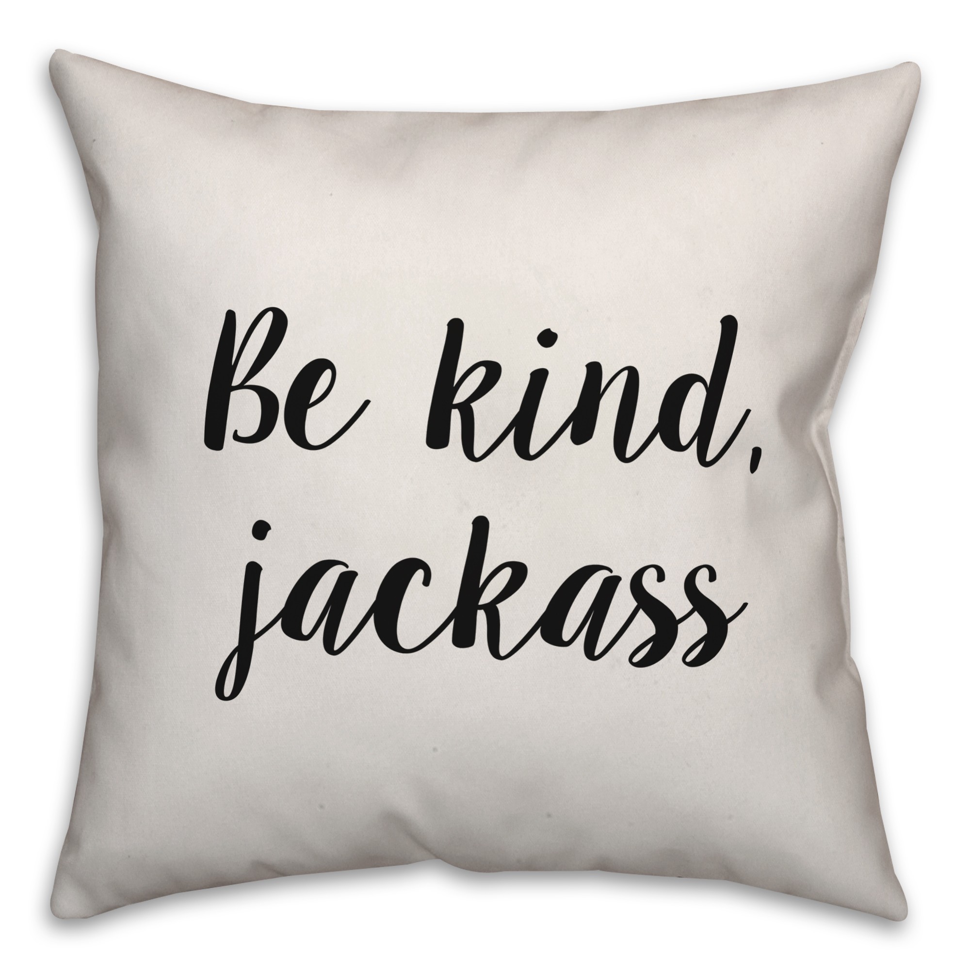 Be Kind, Jackass Pillow Cover