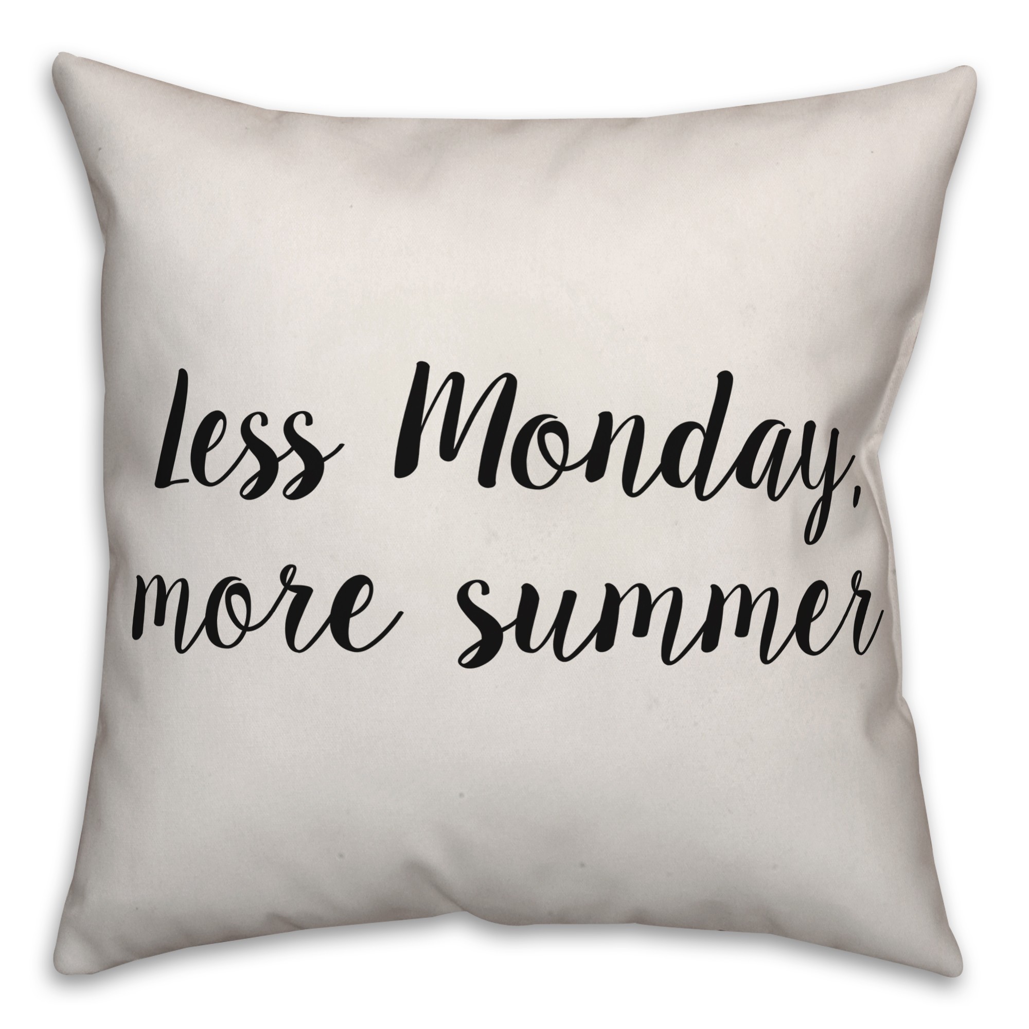 Less Monday, More Summer Pillow