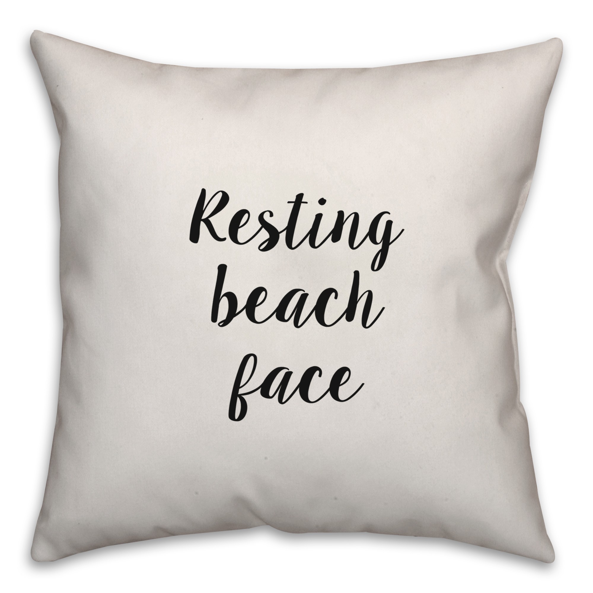 Resting Beach Face Pillow