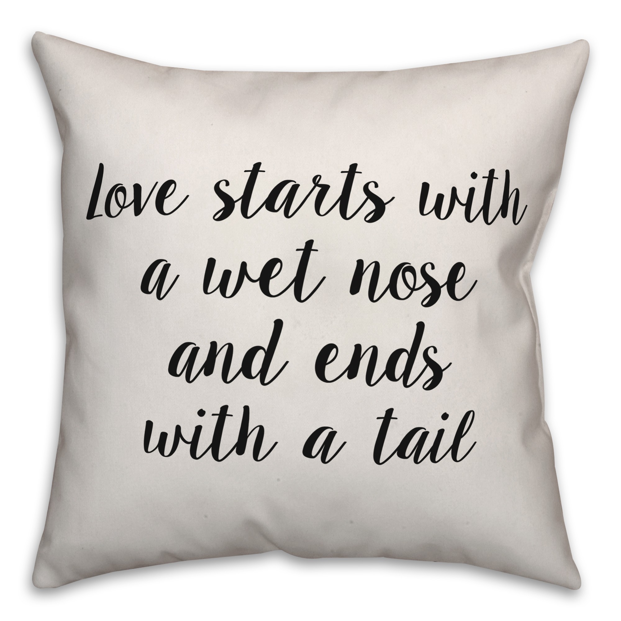 Love Starts With Pillow Cover