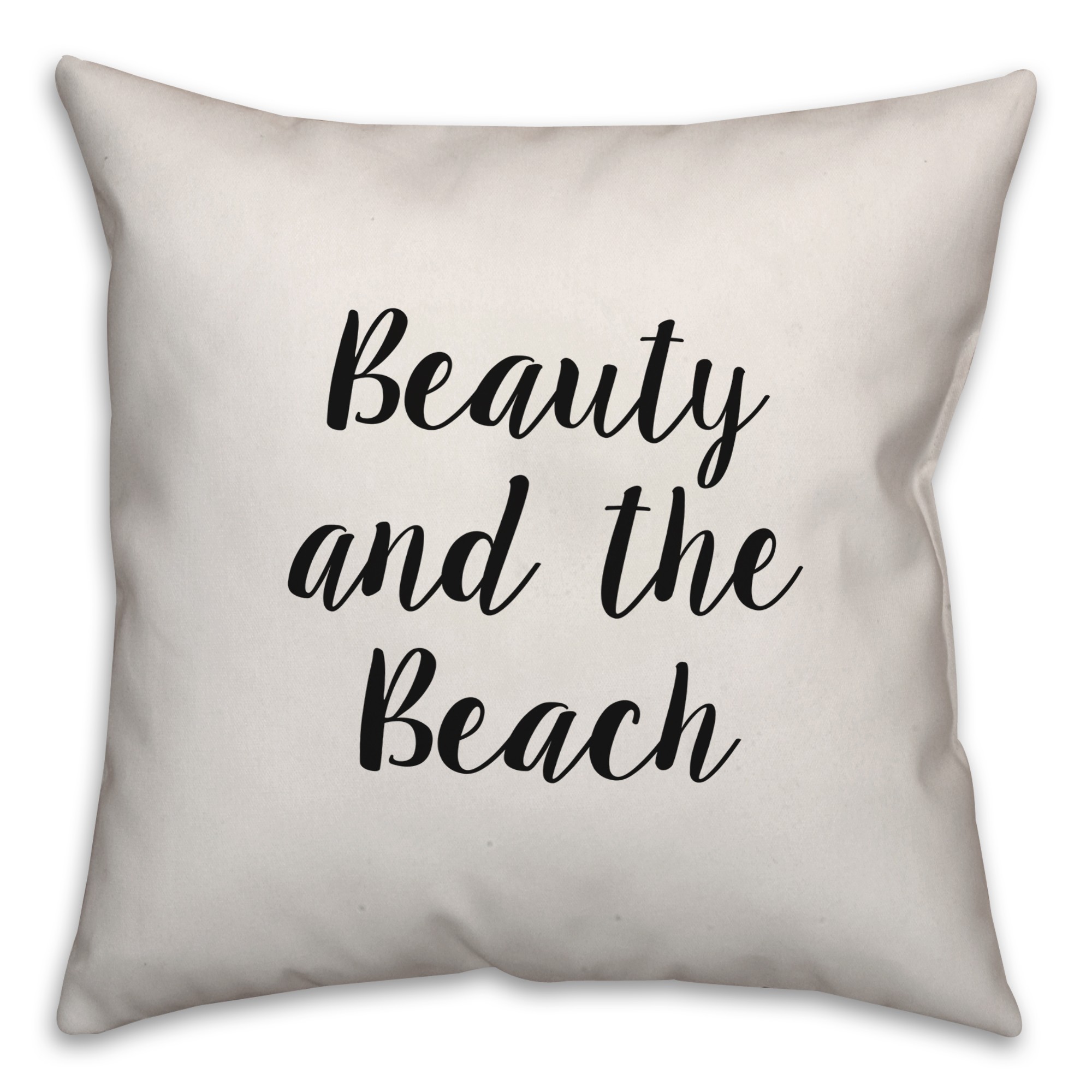 Beauty And The Beach Pillow