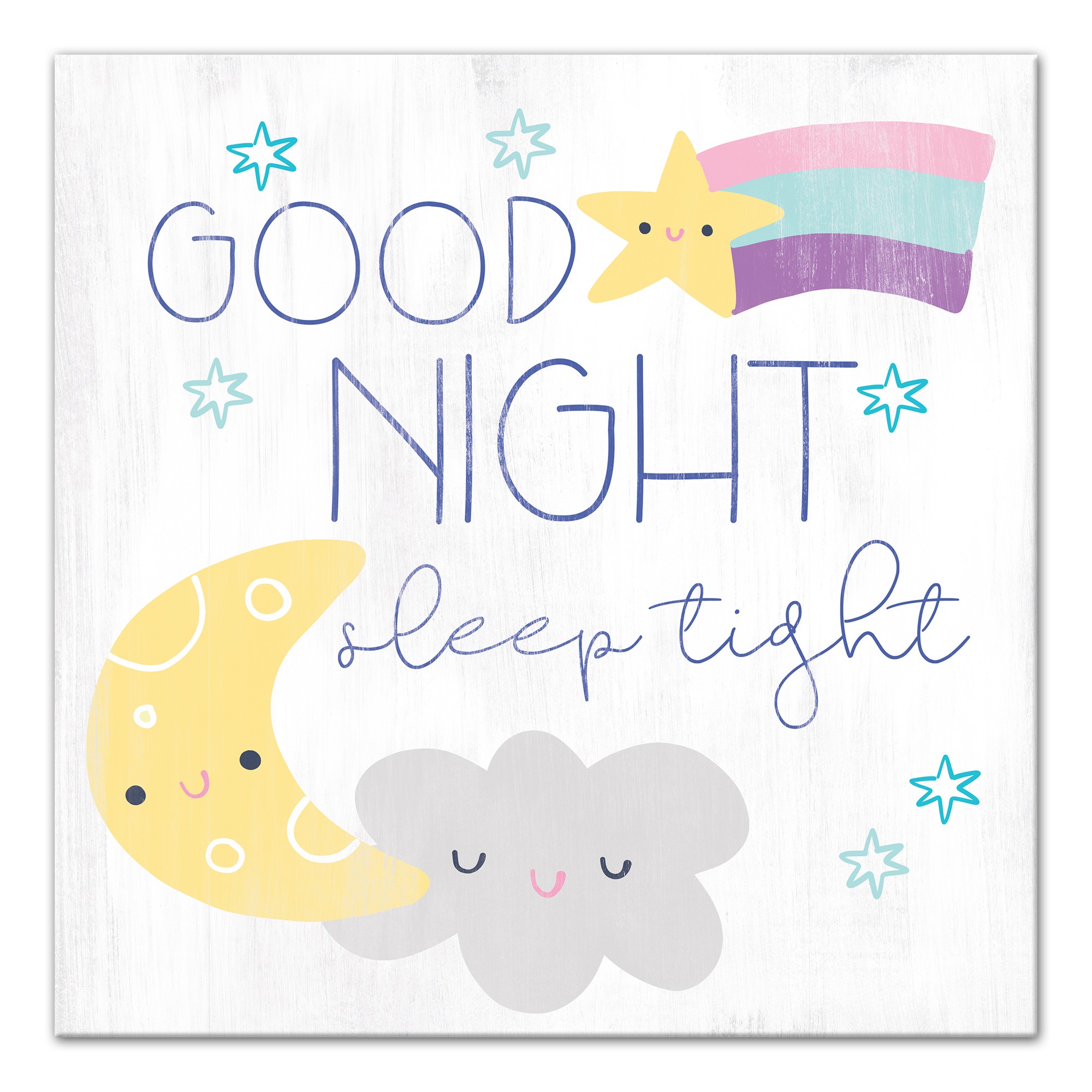 Good Night Sleep Tight 16x16 Canvas Wall Art