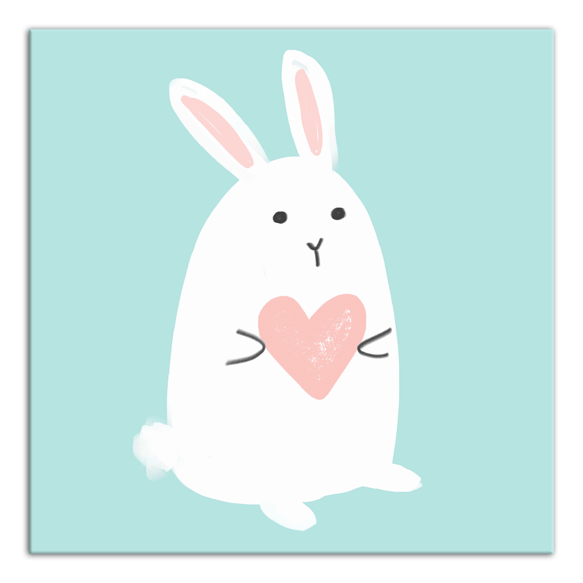 Love Bunny 12x12 Canvas Wall Art