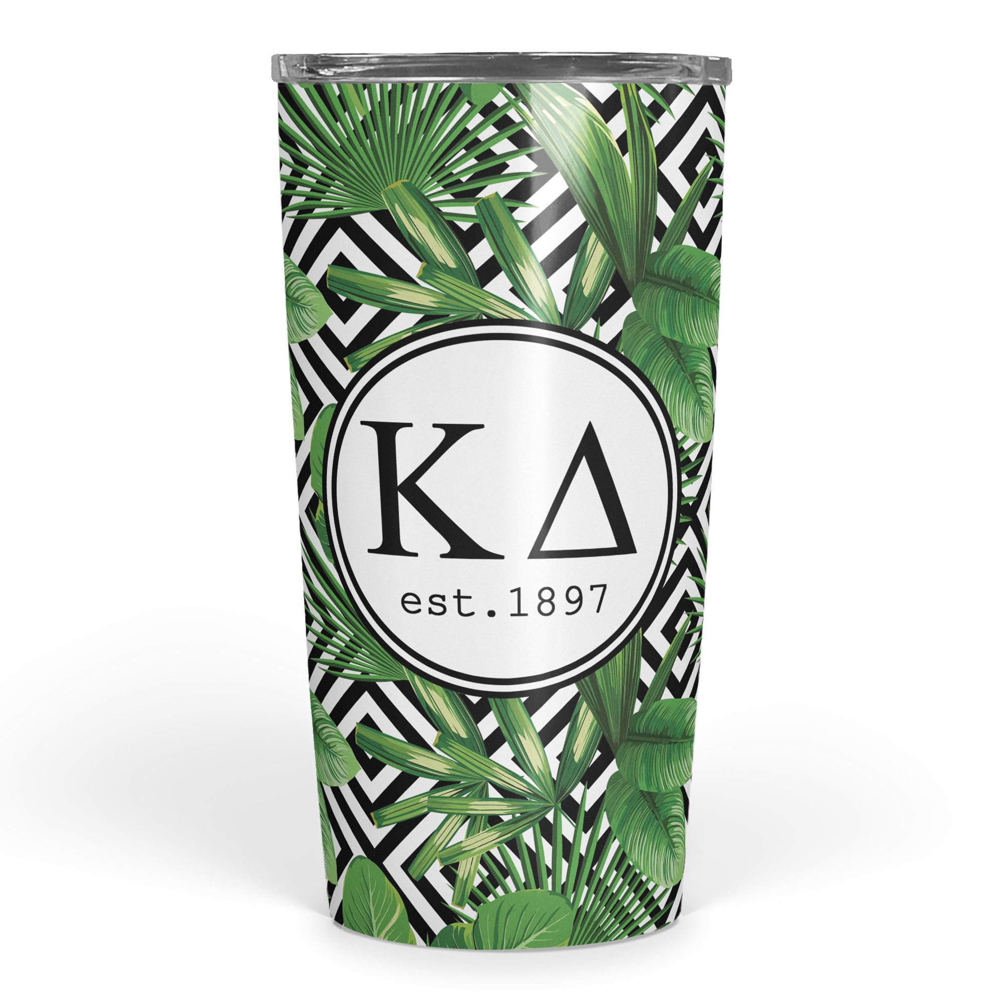 Kappa Delta Tropical Palm 20 oz Tumbler