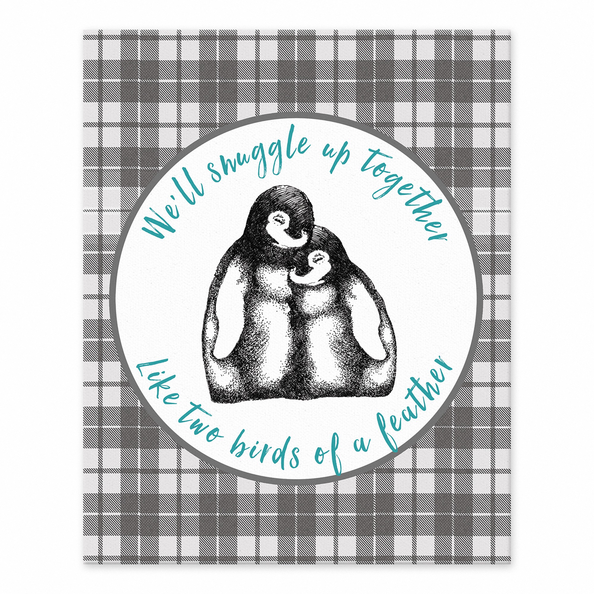 We'll Snuggle Up Together 8x10 Tabletop Canvas