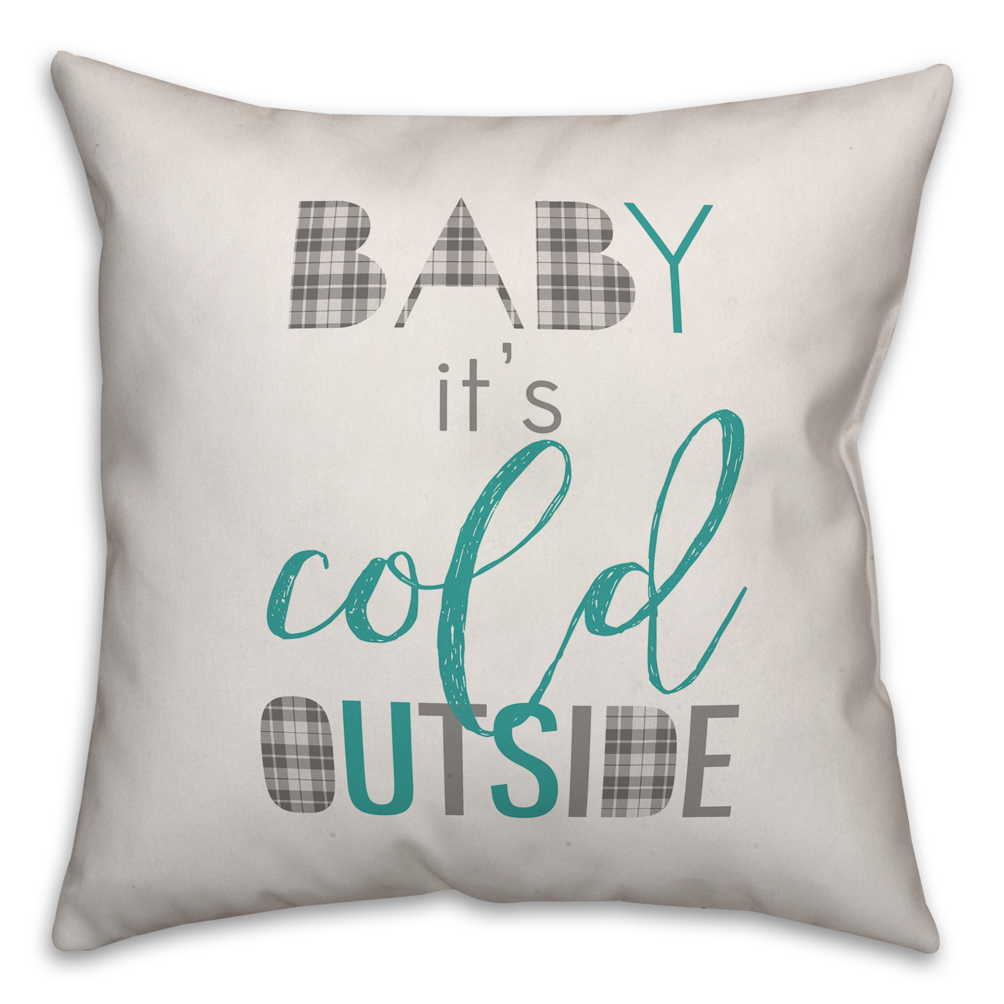 Cold and Cozy 18x18 Spun Poly Pillow