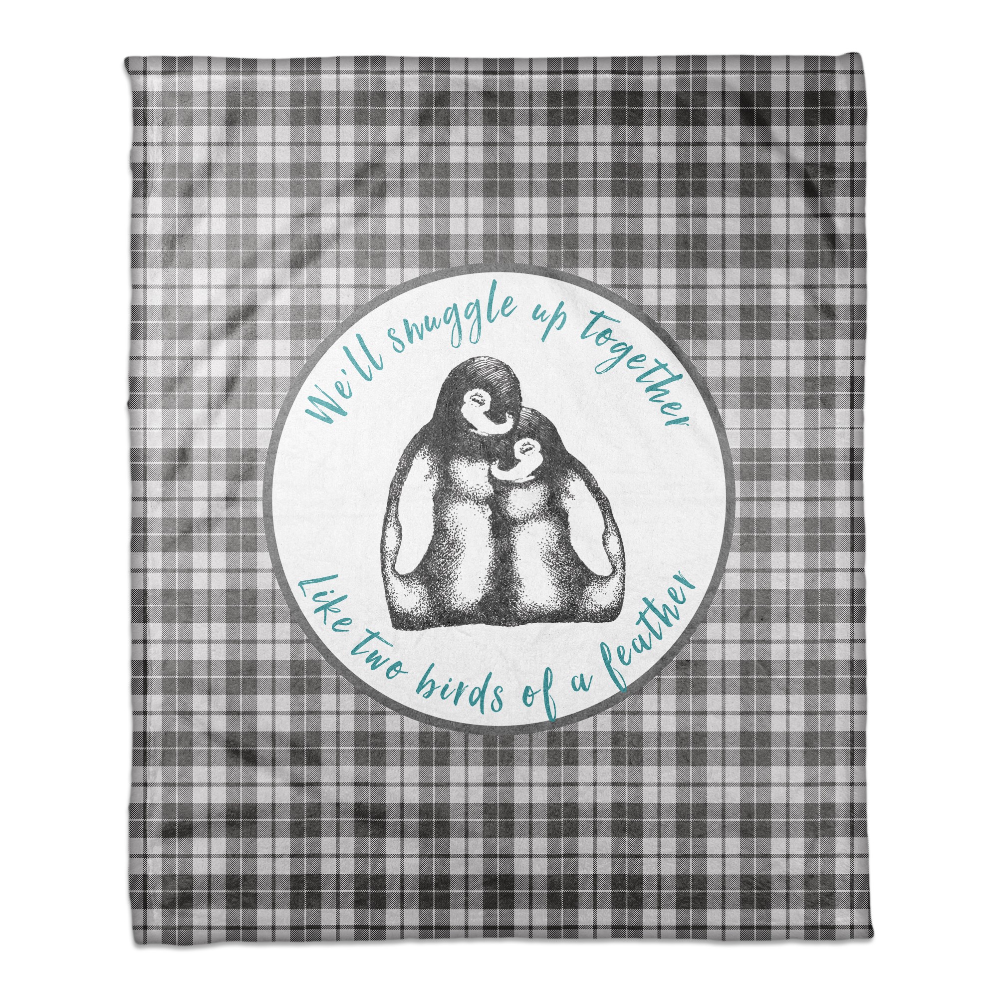 We'll Snuggle up Together 50x60 Coral Fleece Blanket