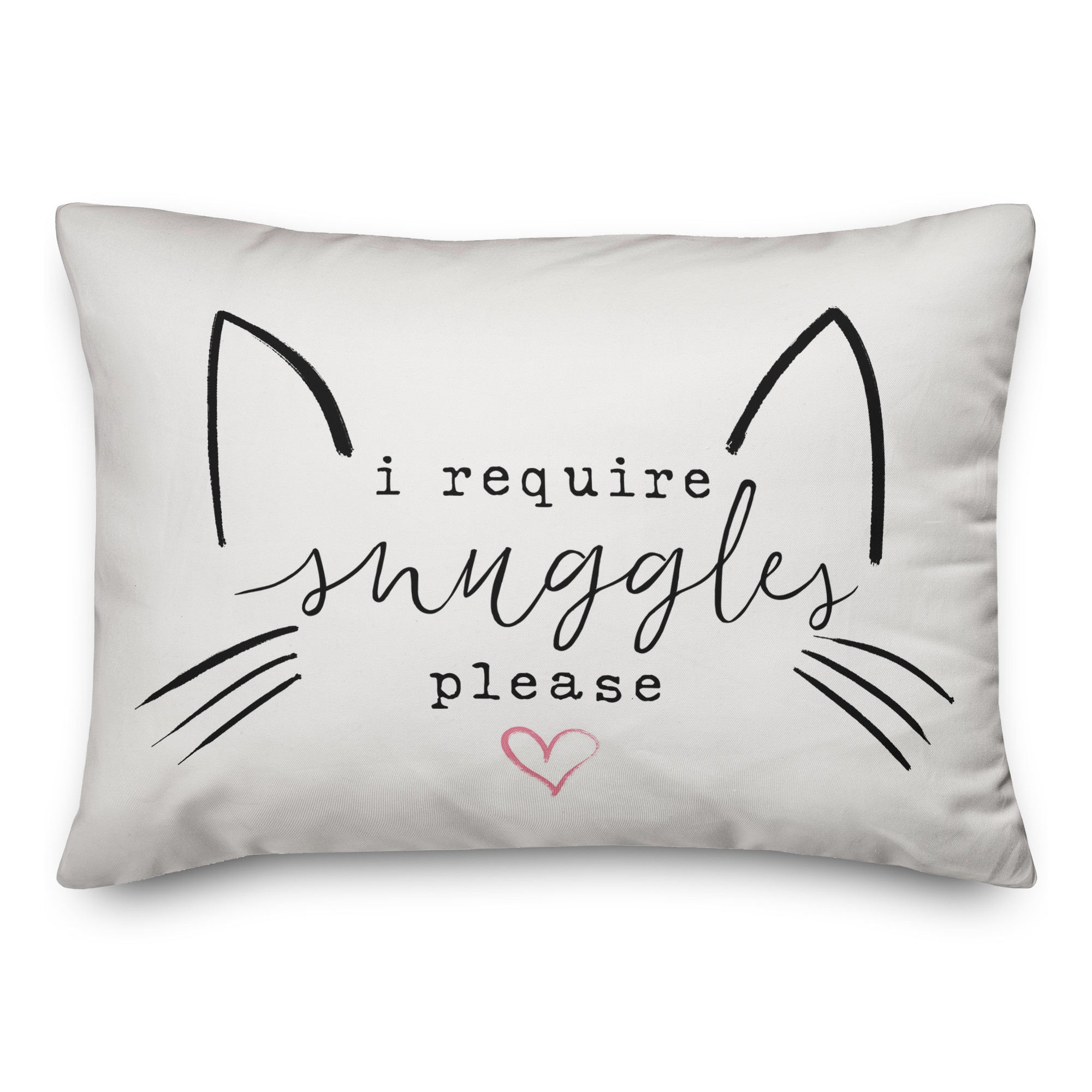 I Require Snuggles Please 14x20 Spun Poly Pillow