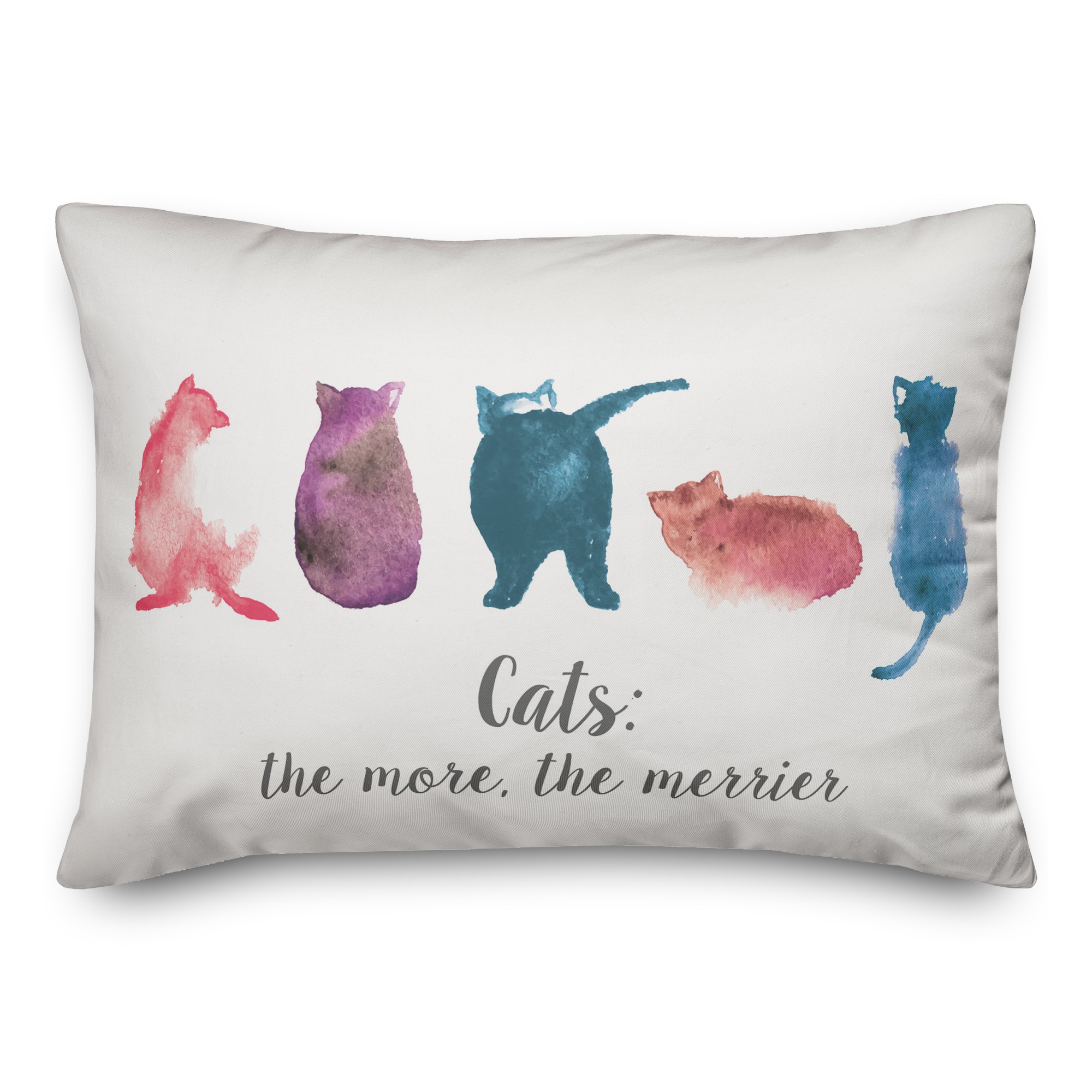 Cats The More The Merrier 14x20 Spun Poly Pillow