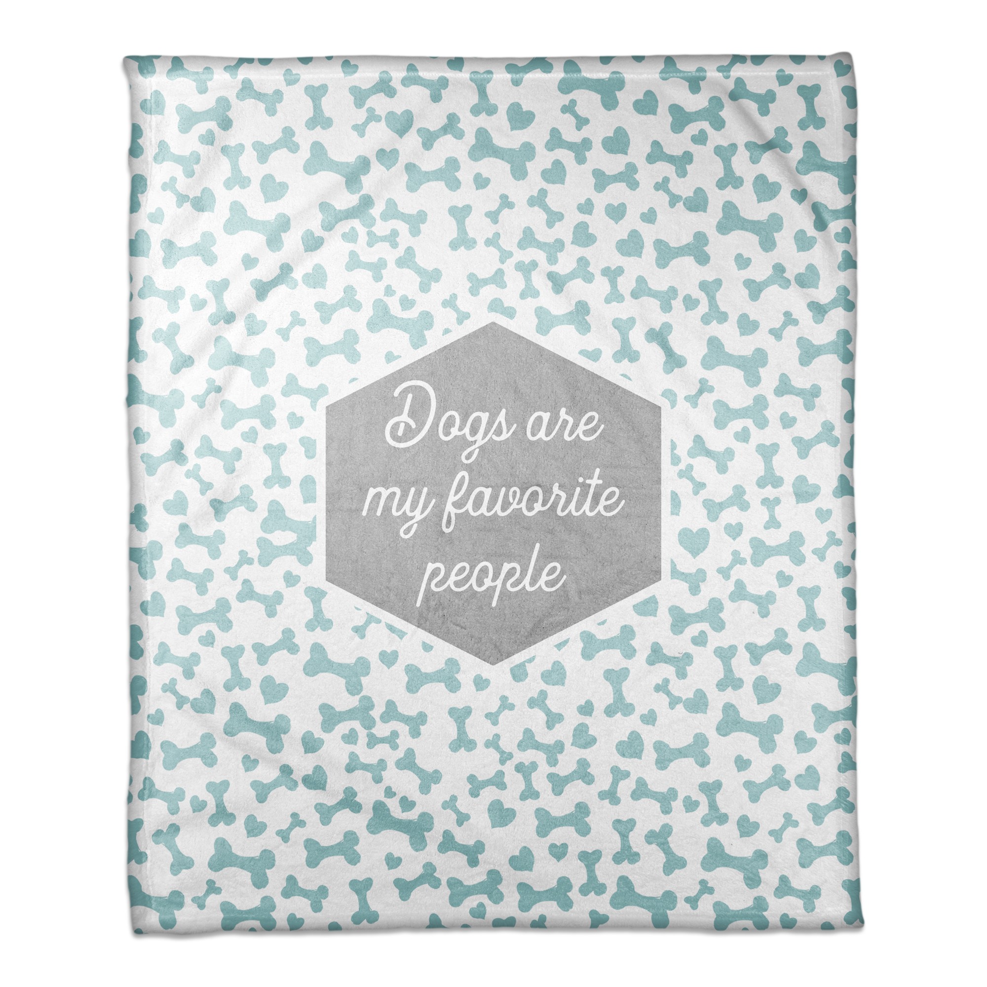 Dogs are My Favorite People 50x60 Coral Fleece Blanket