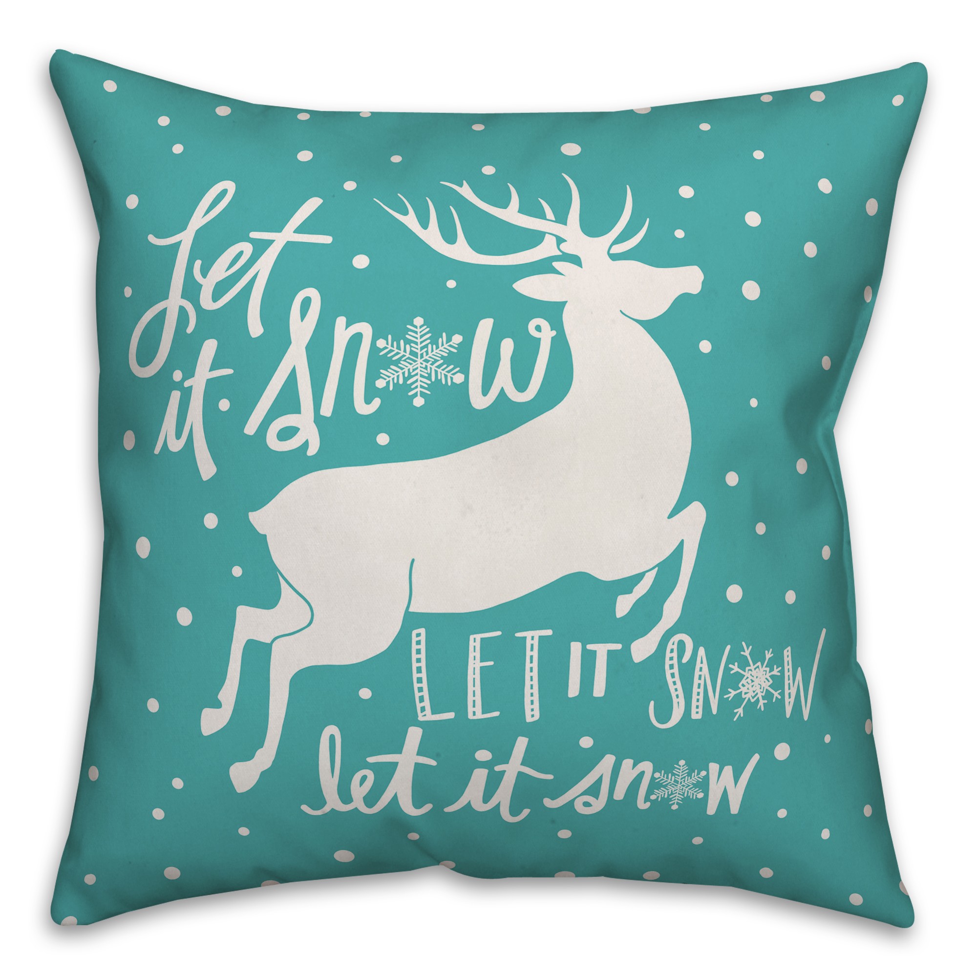Let it Snow 18x18 Indoor / Outdoor Pillow