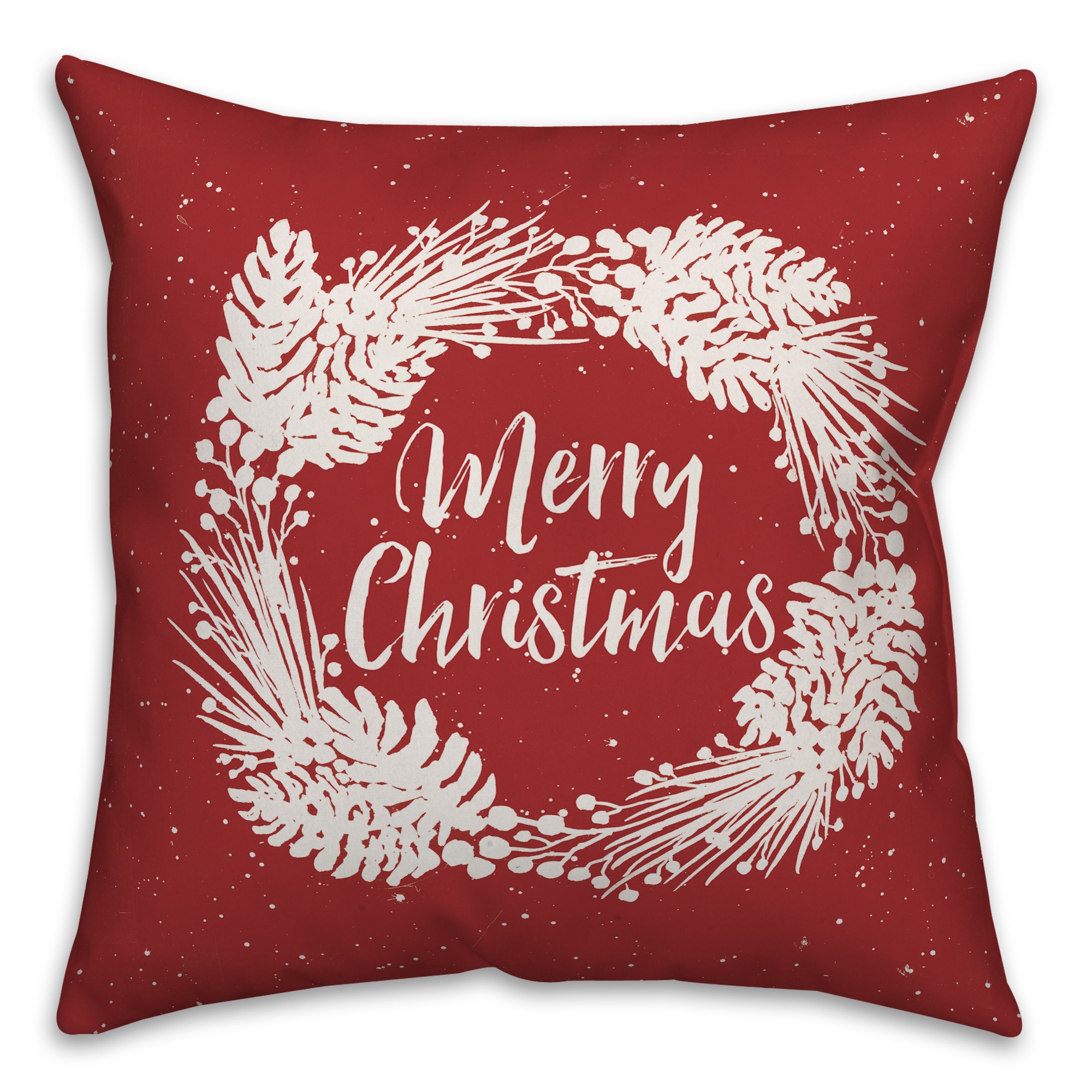 Merry Christmas 18x18 Indoor / Outdoor Pillow