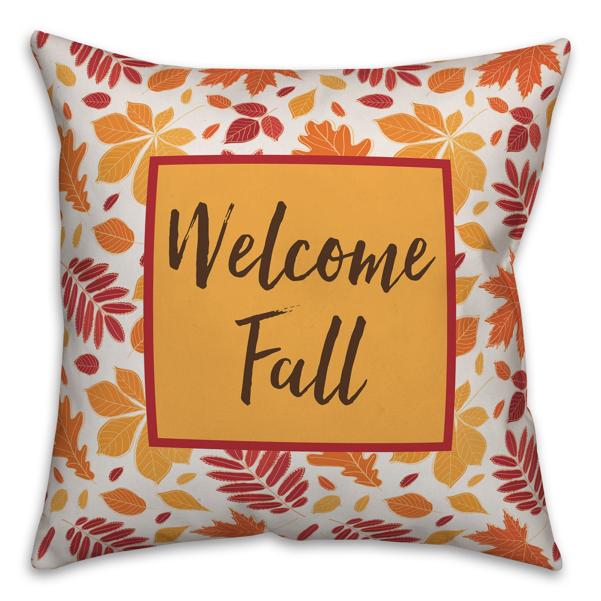 Welcome Fall 18x18 Indoor / Outdoor Pillow