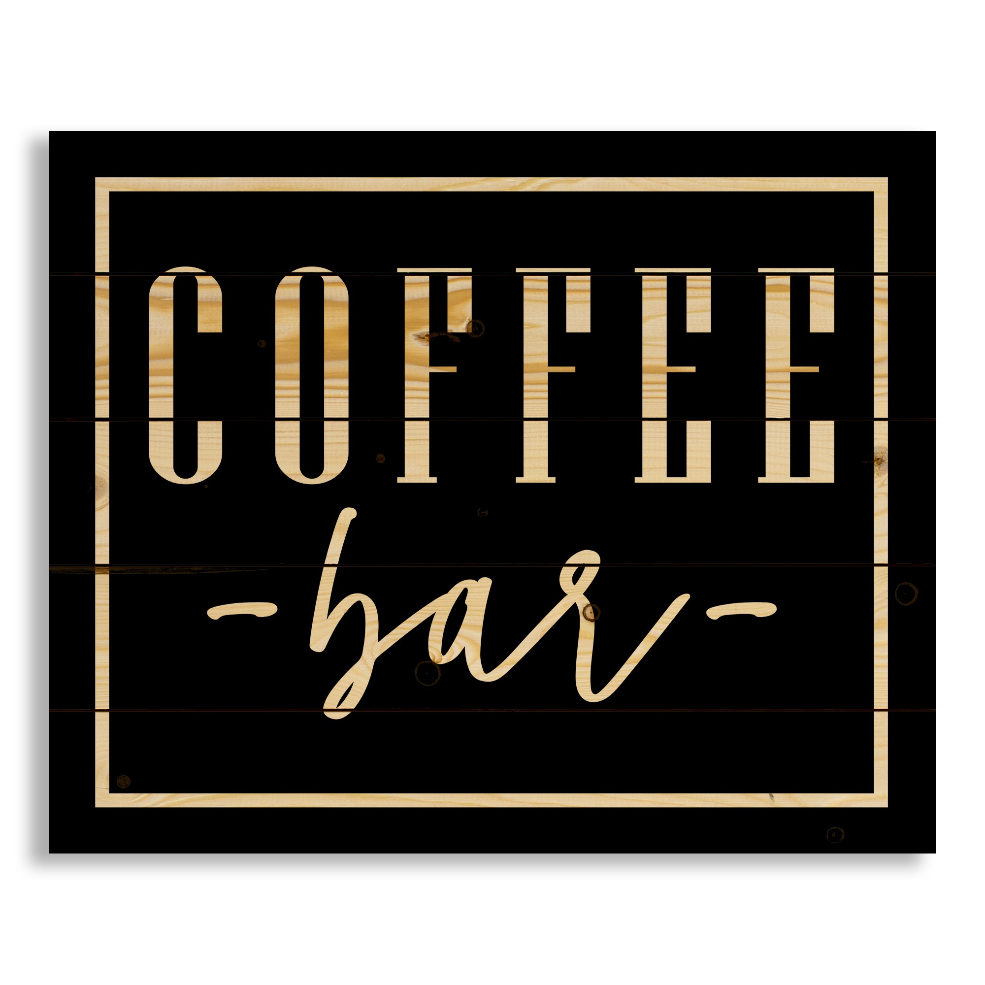 Coffee Bar 22x18 Pallet Wood Art
