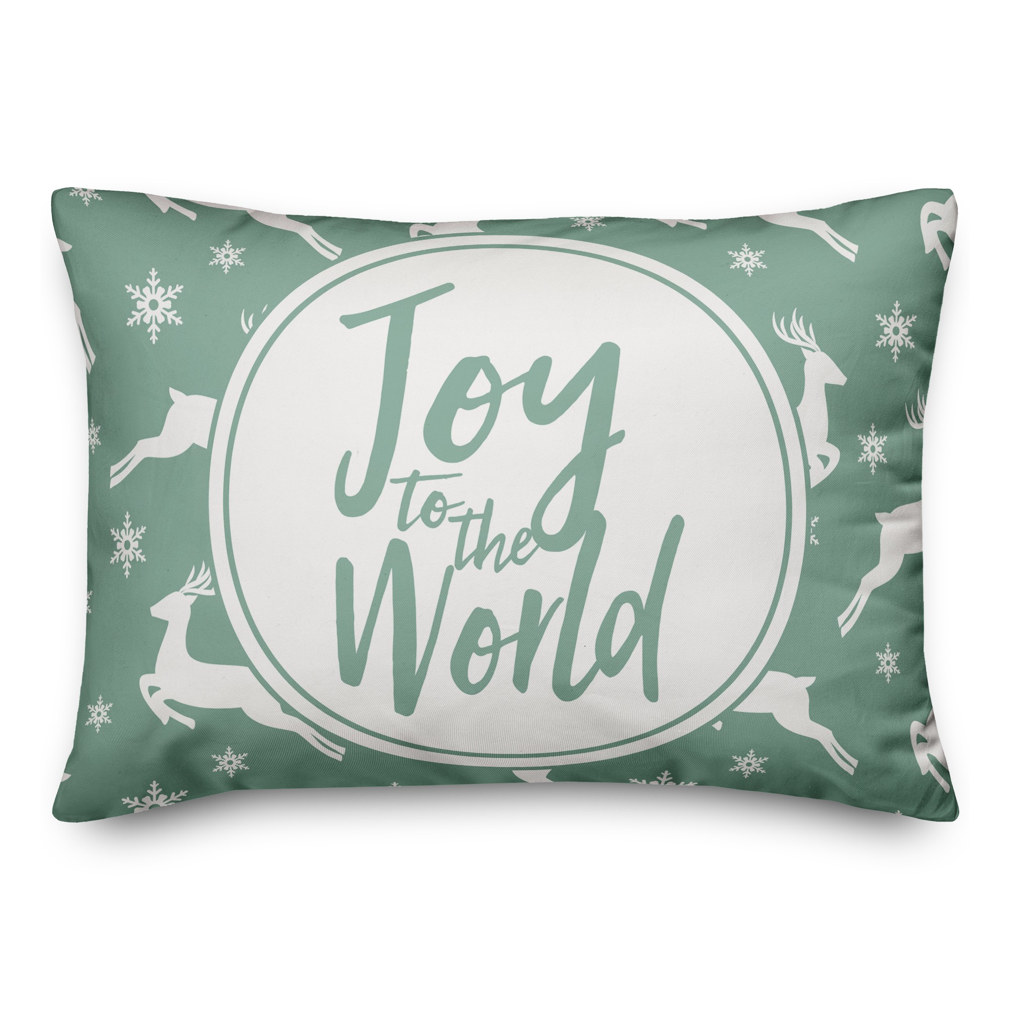 Joy to the World 14x20 Spun Poly Pillow