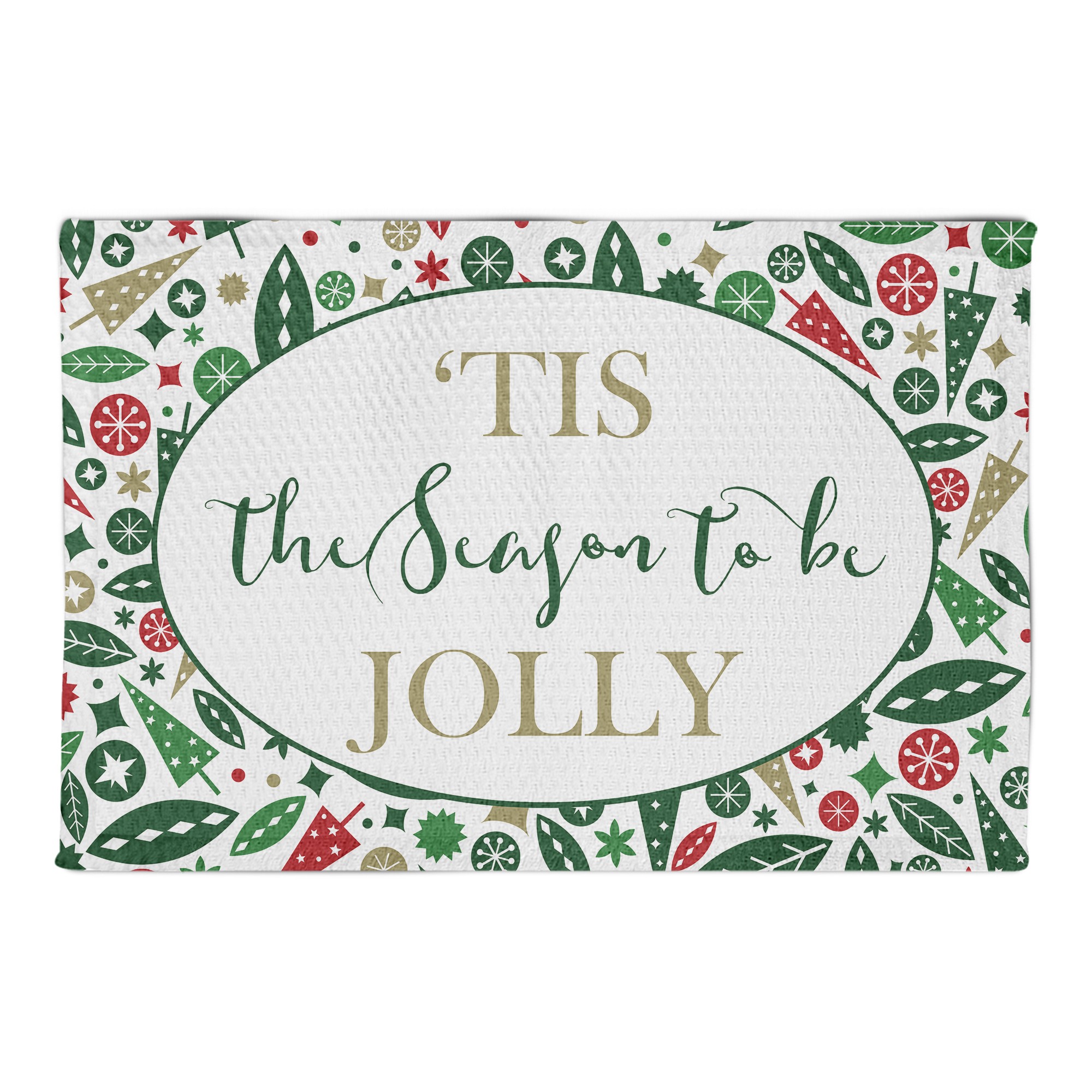 Tis the Season to be Jolly 2x3 Area Rug