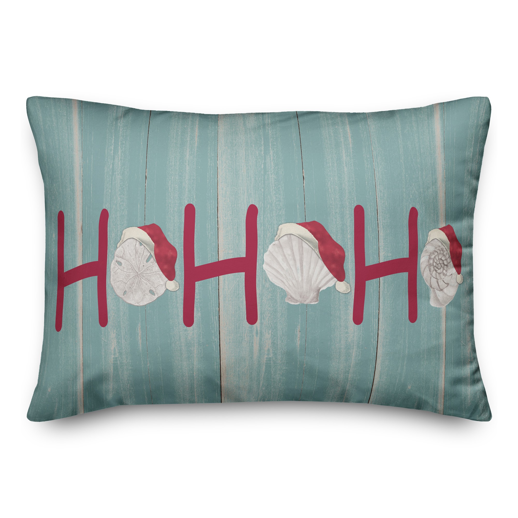 Ho Ho Ho Seashells 14x20 Spun Poly Pillow
