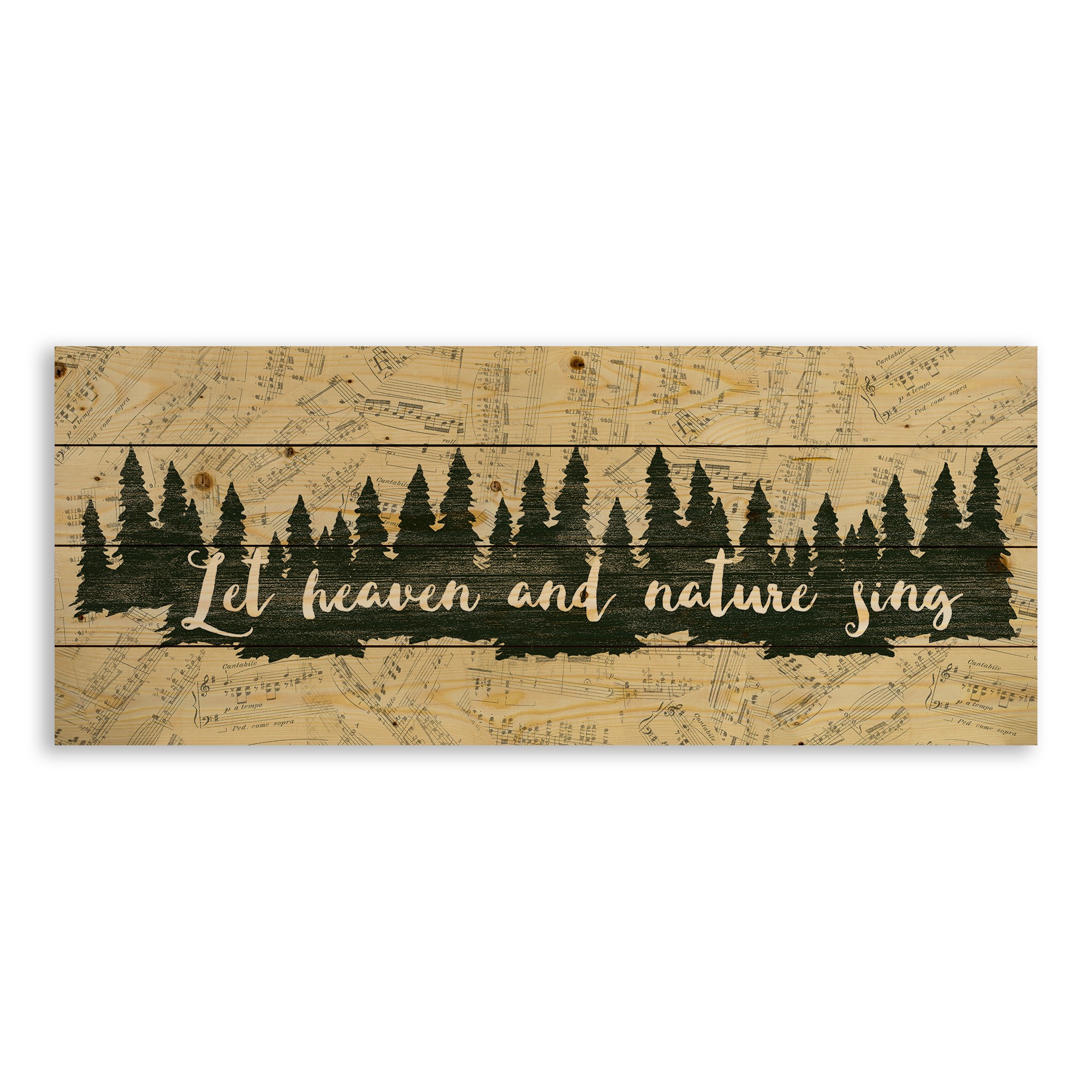 Let Heaven and Nature Sing 36x14 Pallet Wood Art