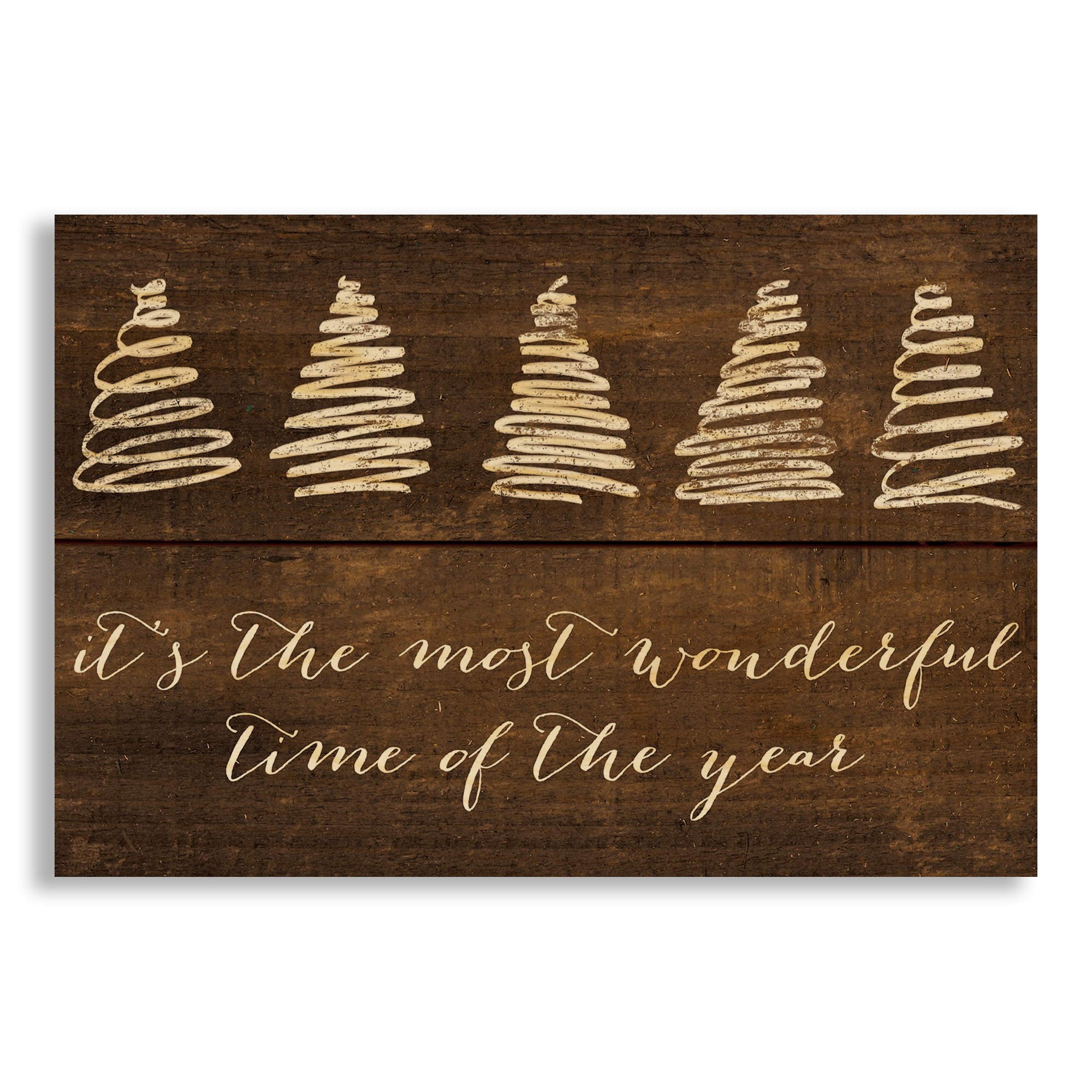 It's the Most Wonderful Time of the Year 10.5x7 Pallet Wood Art