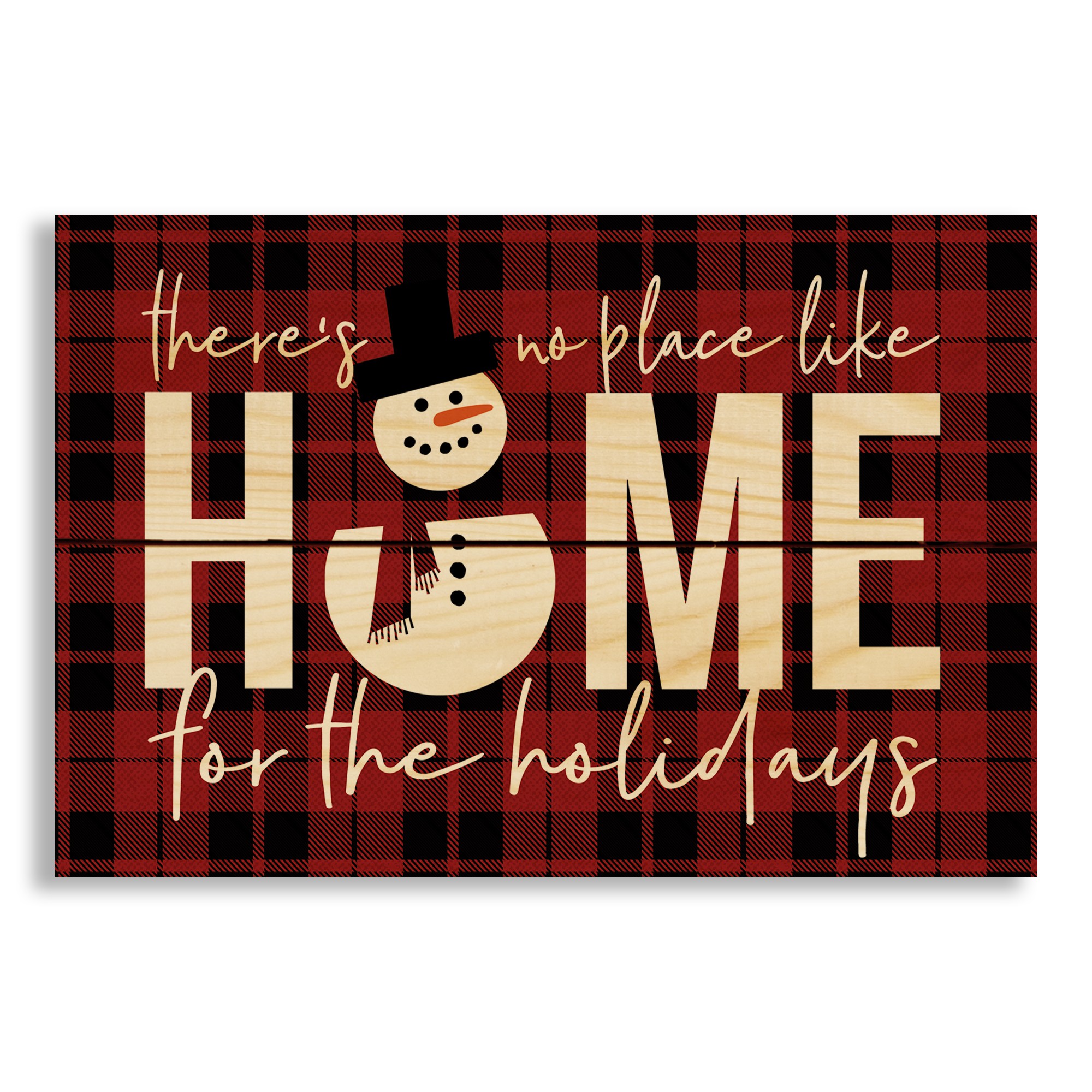 There's No Place Like Home for the Holiday's 10.5x7 Pallet Wood Art