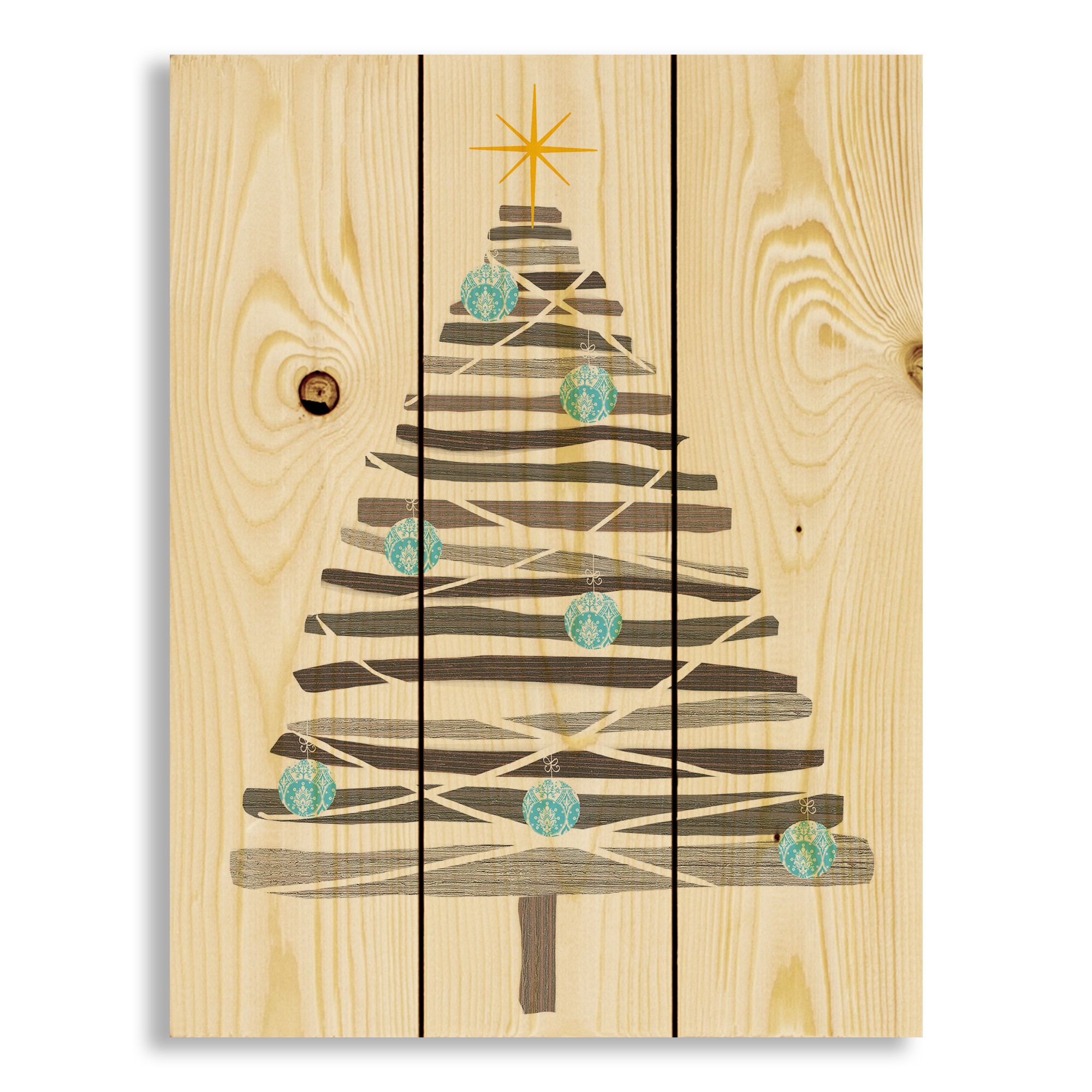 Christmas Wooden Tree 10.5x14 Pallet Wood Art