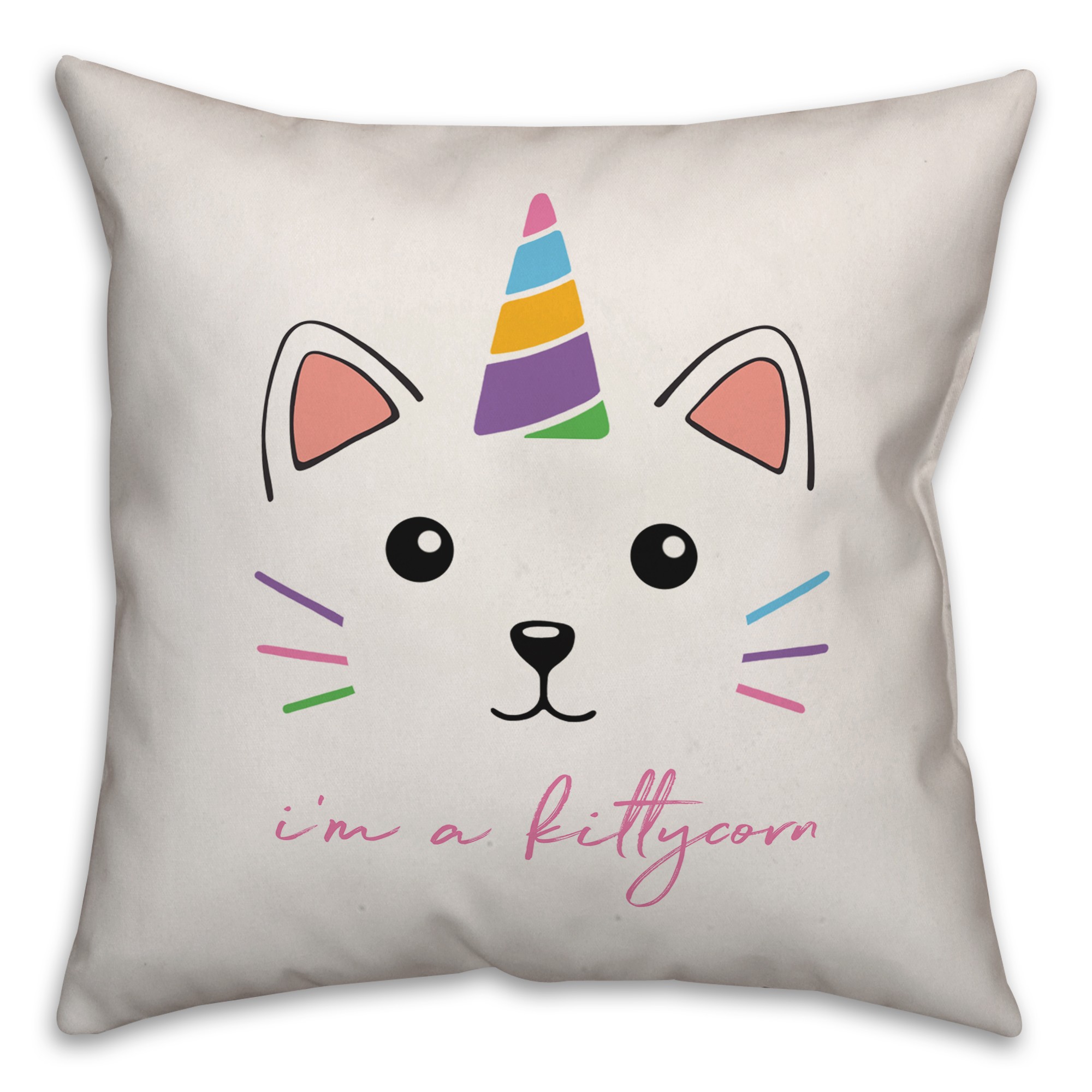 I'm a Kittycorn 18x18 Spun Poly Pillow