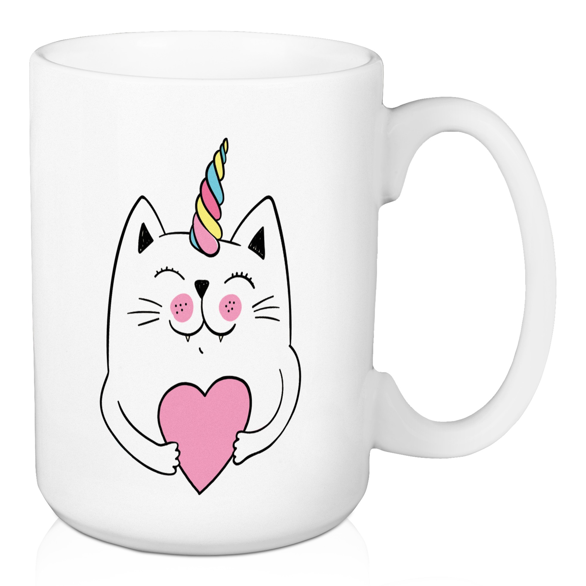 Unicat Heart 15 oz Mug