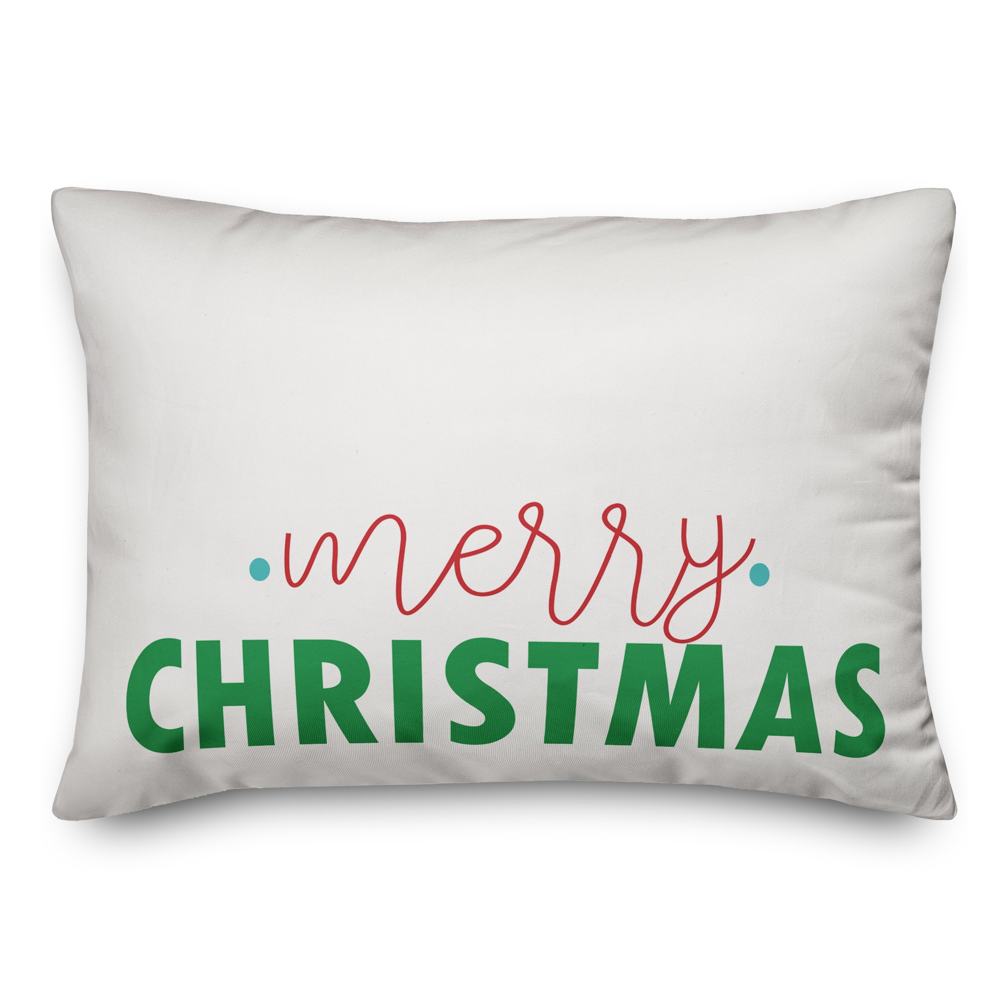 Merry Christmas 14x20 Spun Poly Pillow
