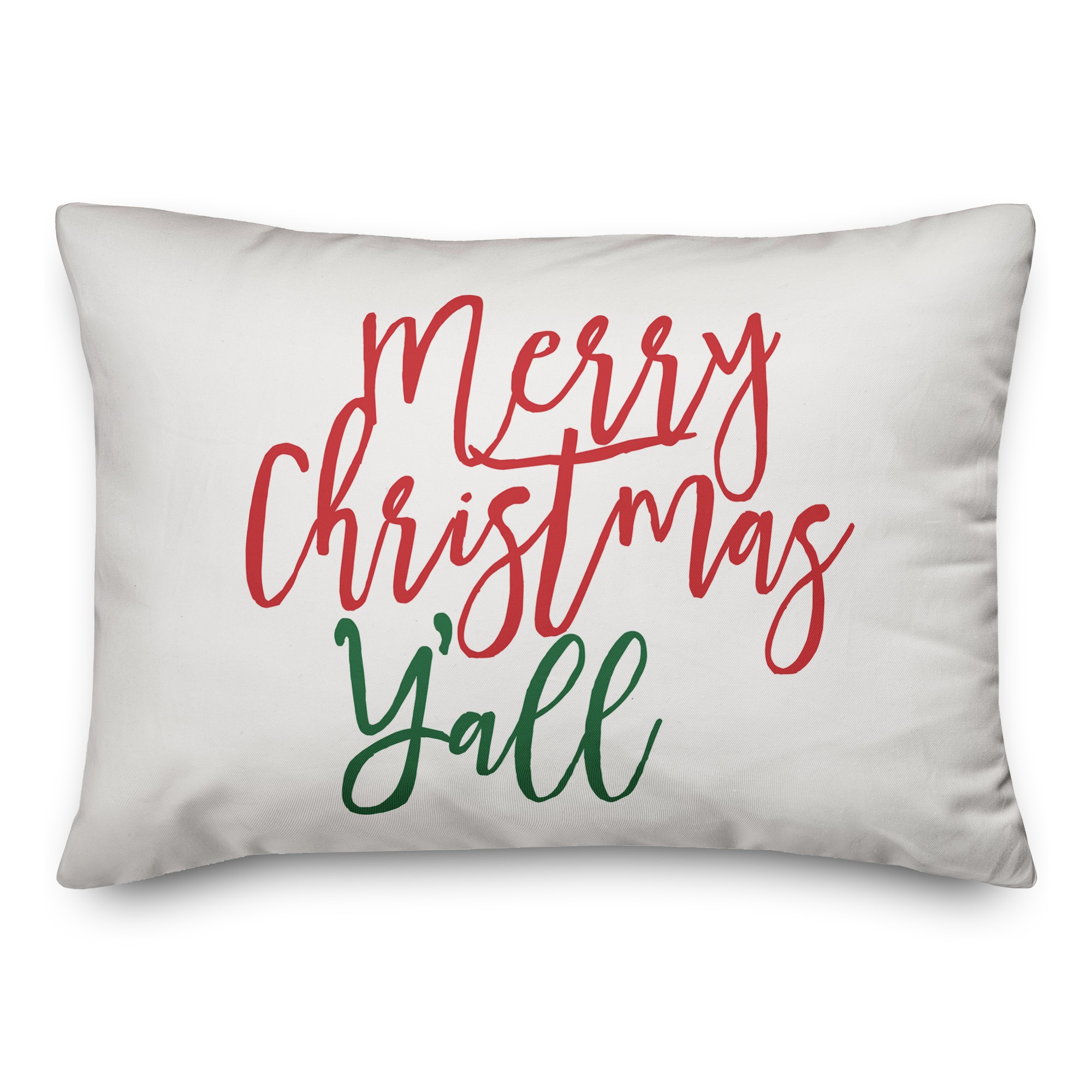 Merry Christmas Y'all 14x20 Spun Poly Pillow