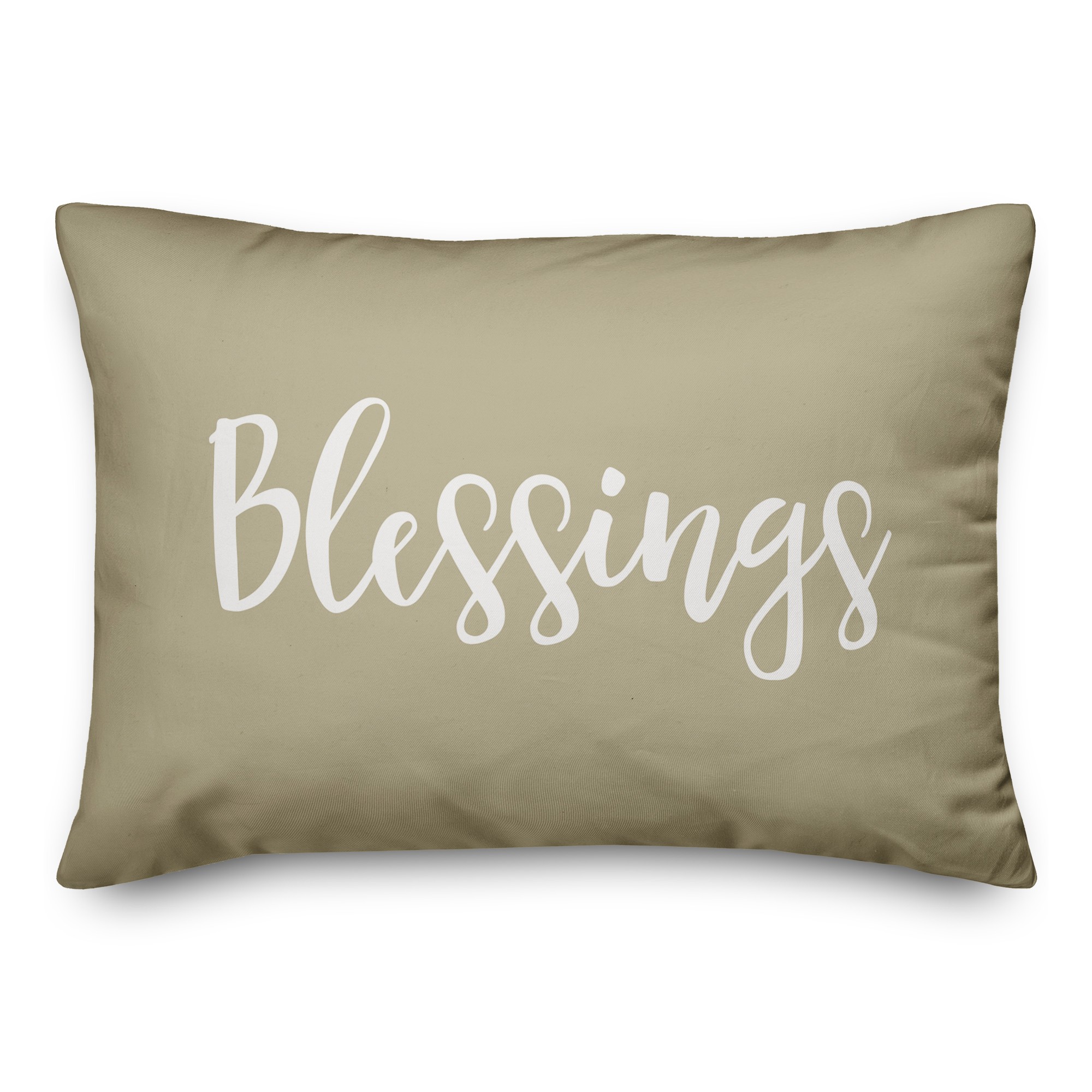 Blessings in Beige 14x20 Spun Poly Pillow