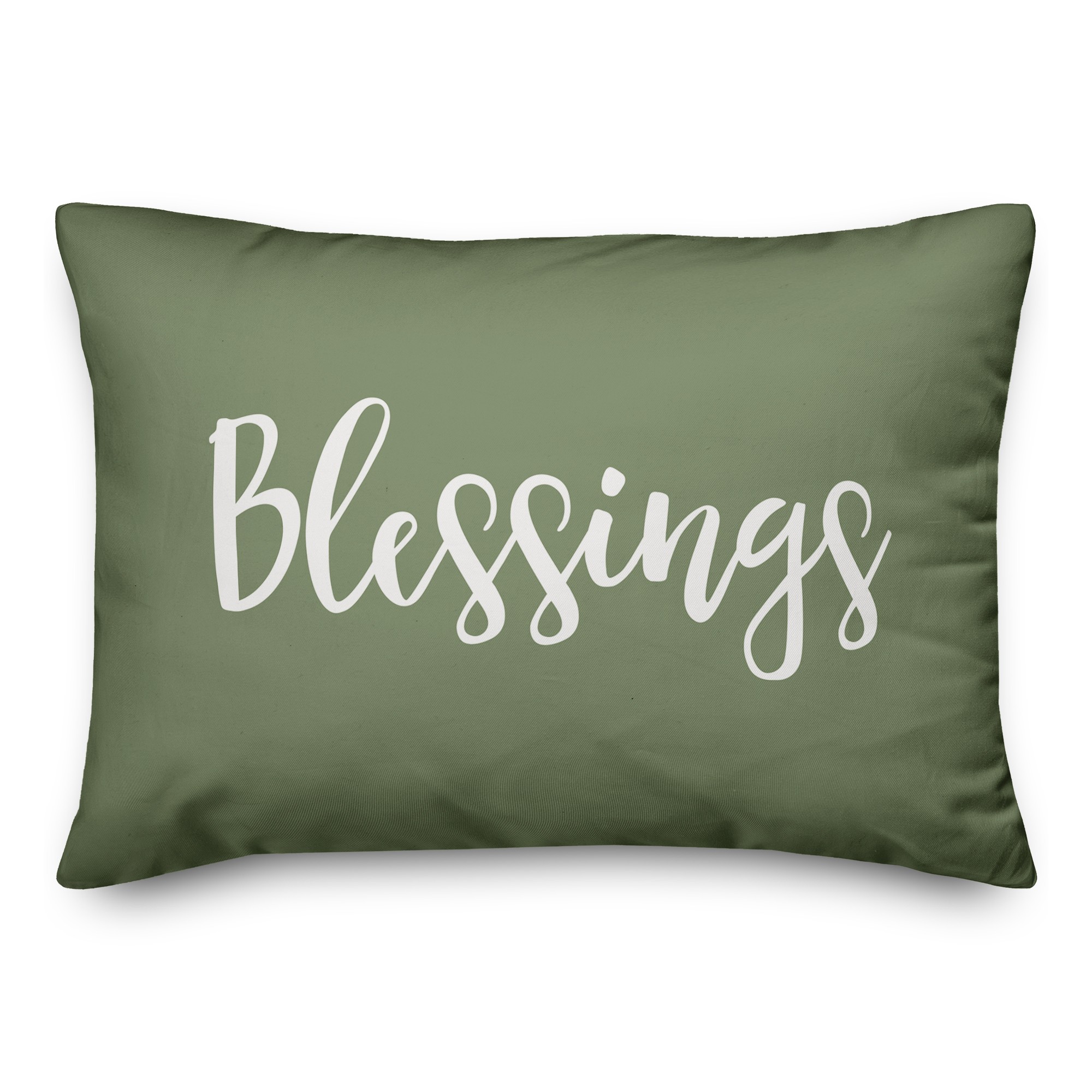 Blessings in Green 14x20 Spun Poly Pillow