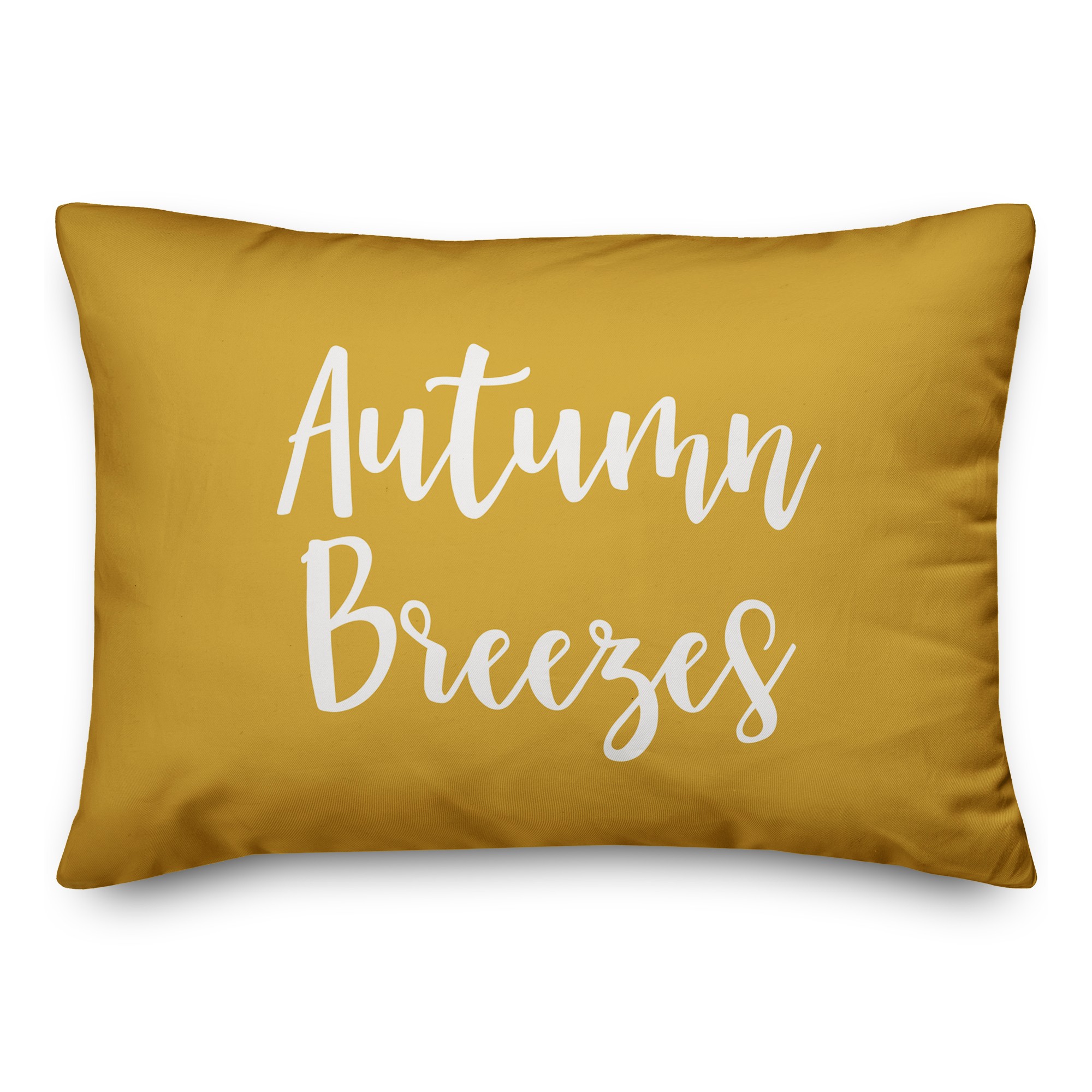 Autumn Breezes in Mustard 14x20 Spun Poly Pillow