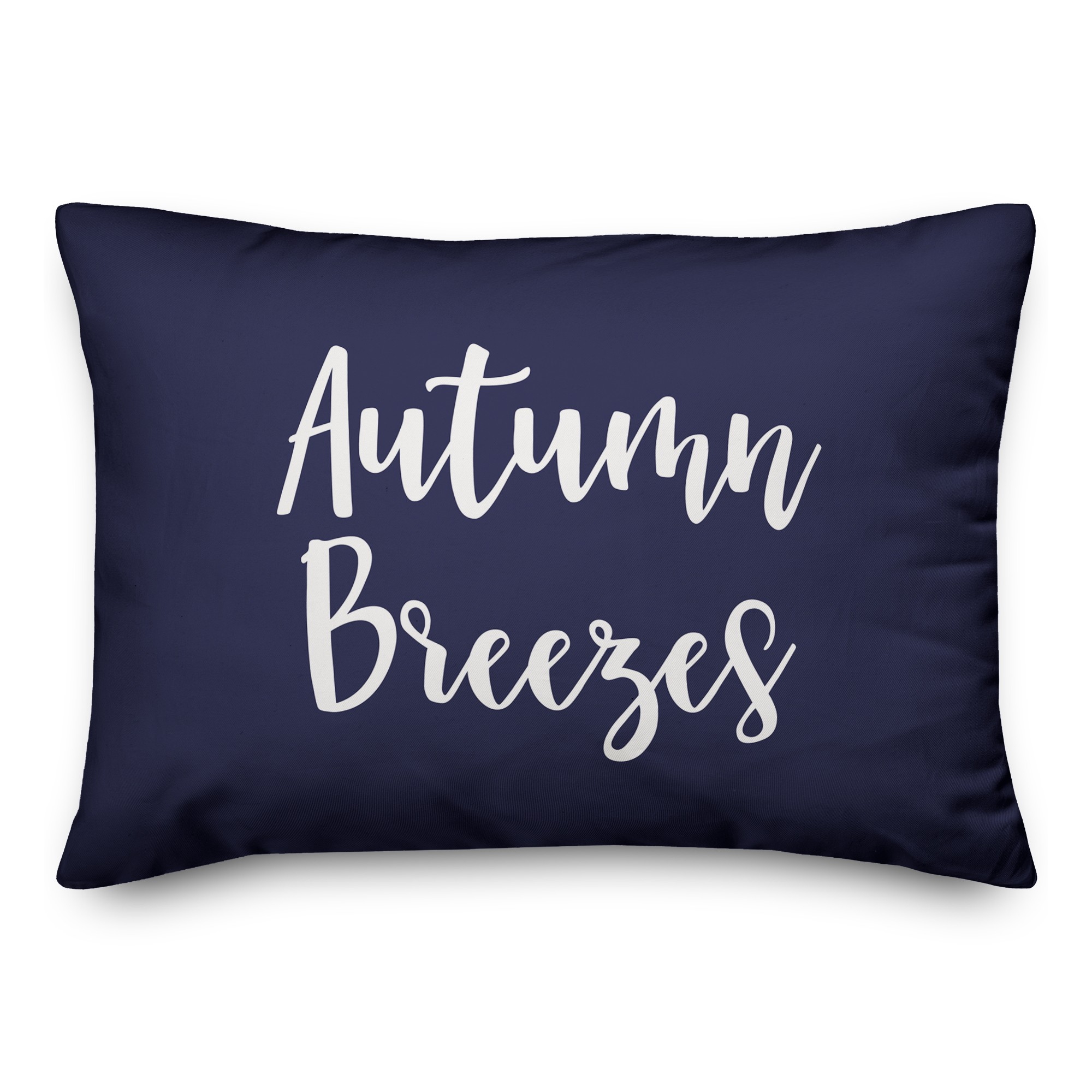 Autumn Breezes in Navy 14x20 Spun Poly Pillow