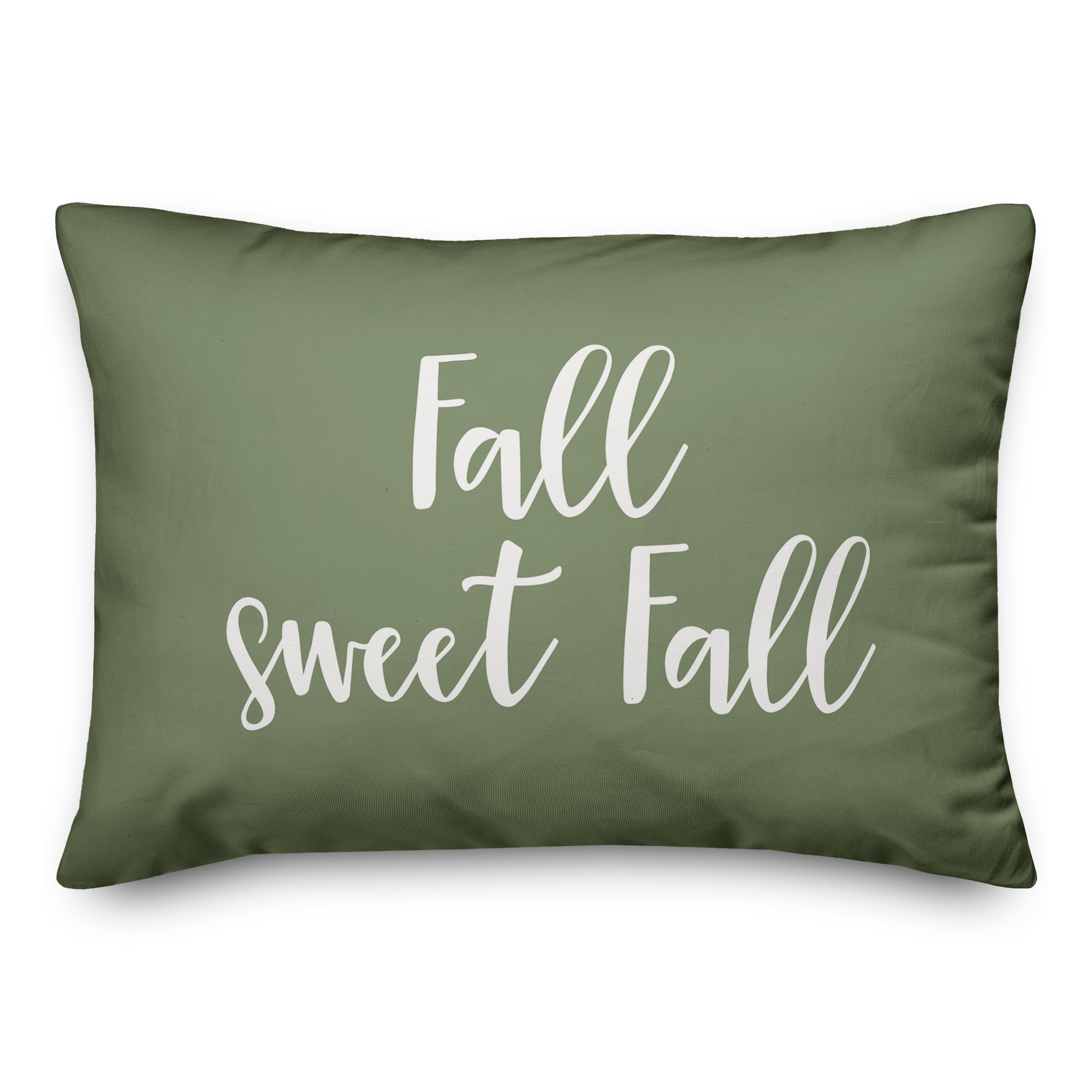 Fall Sweet Fall in Green 14x20 Spun Poly Pillow