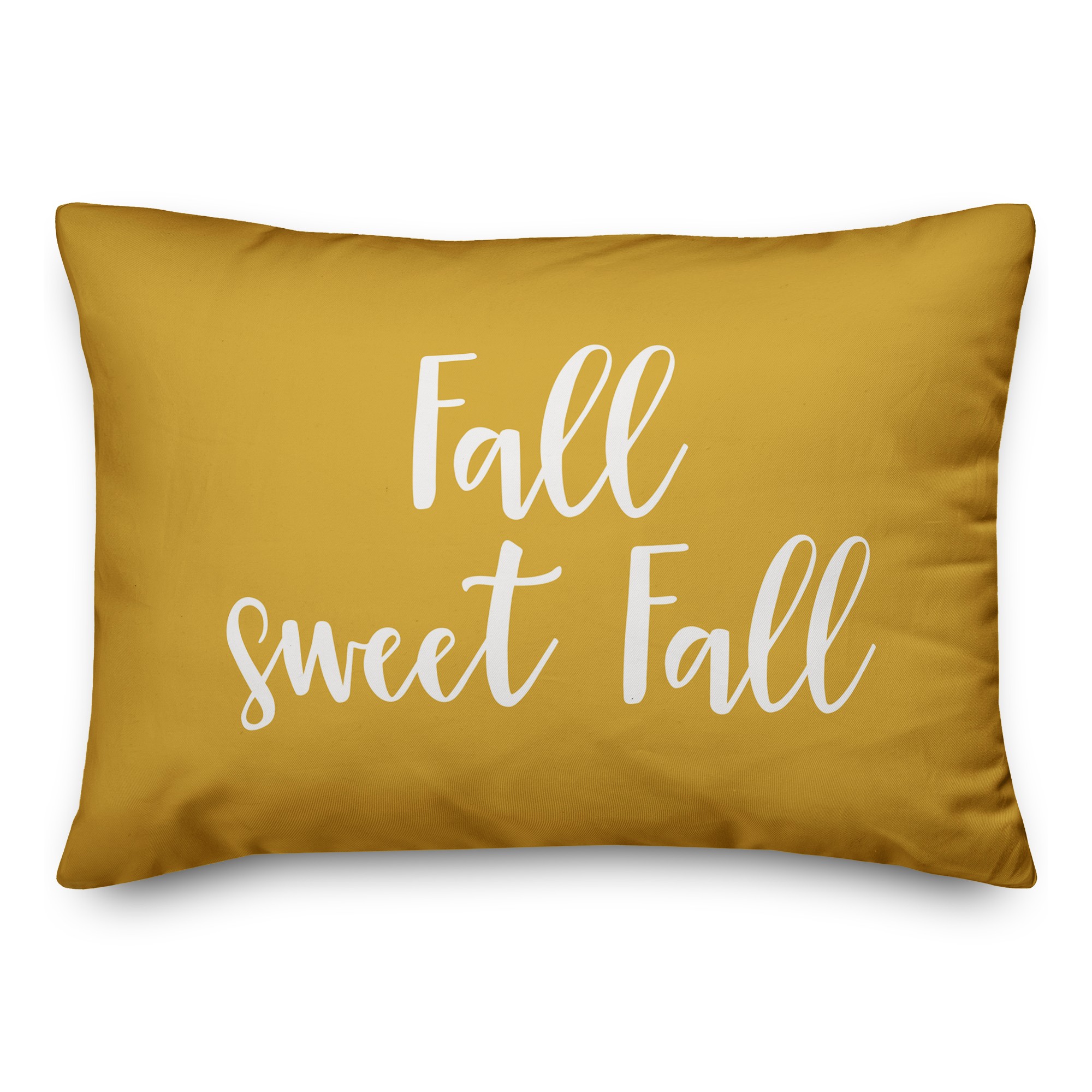 Fall Sweet Fall in Mustard 14x20 Spun Poly Pillow
