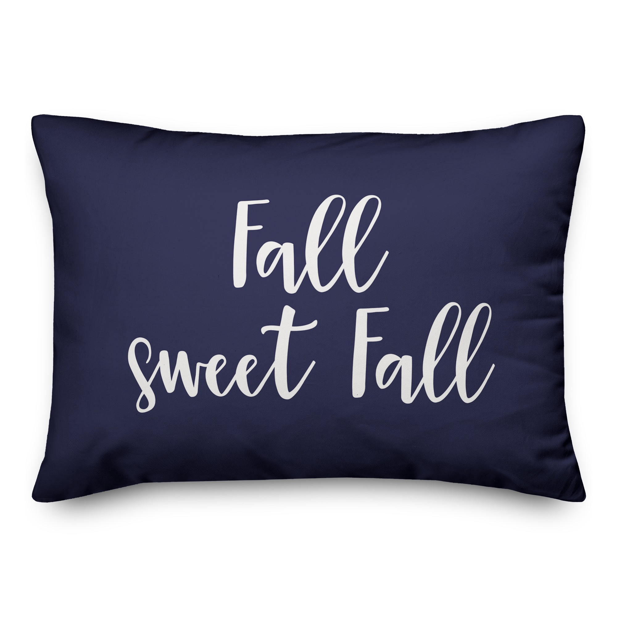 Fall Sweet Fall in Navy 14x20 Spun Poly Pillow