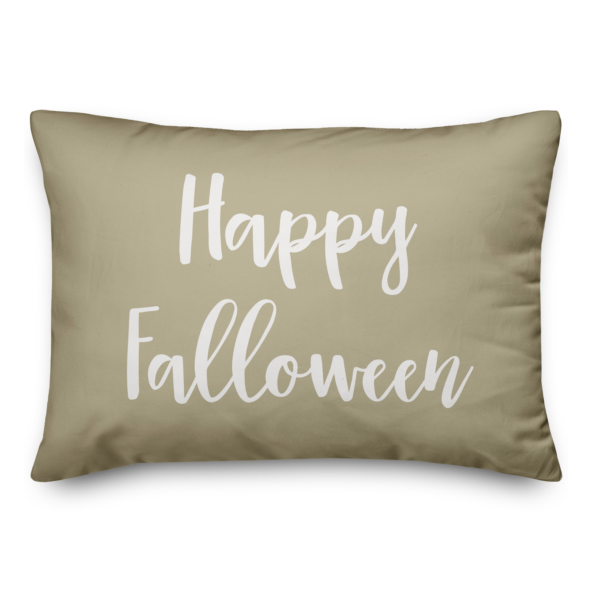 Happy Falloween in Beige 14x20 Spun Poly Pillow
