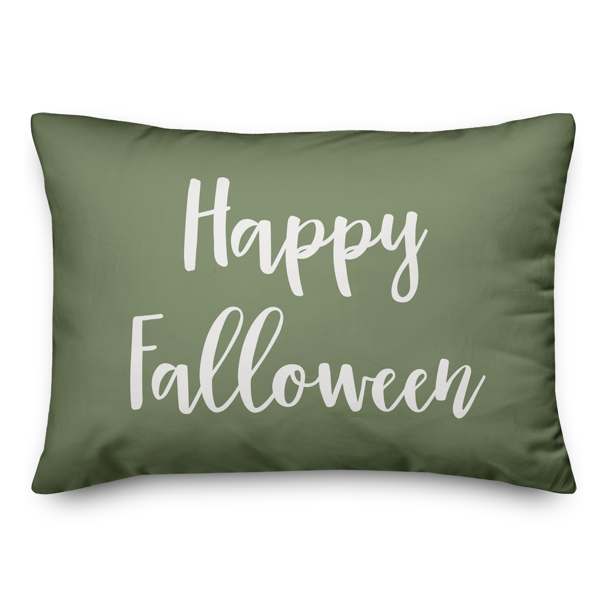 Happy Falloween in Green 14x20 Spun Poly Pillow
