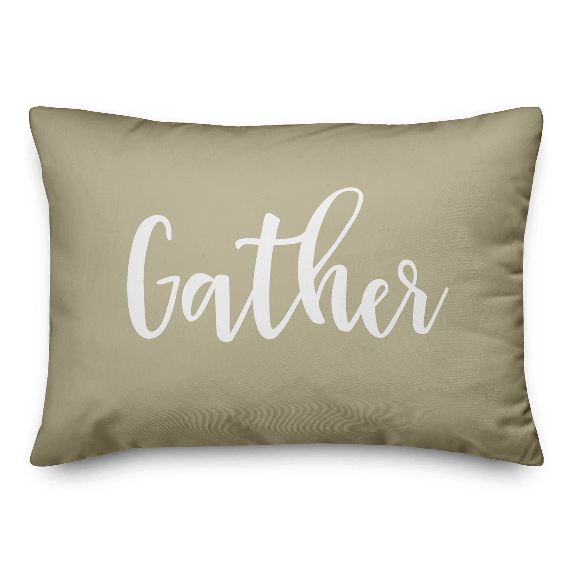 Gather in Beige 14x20 Spun Poly Pillow