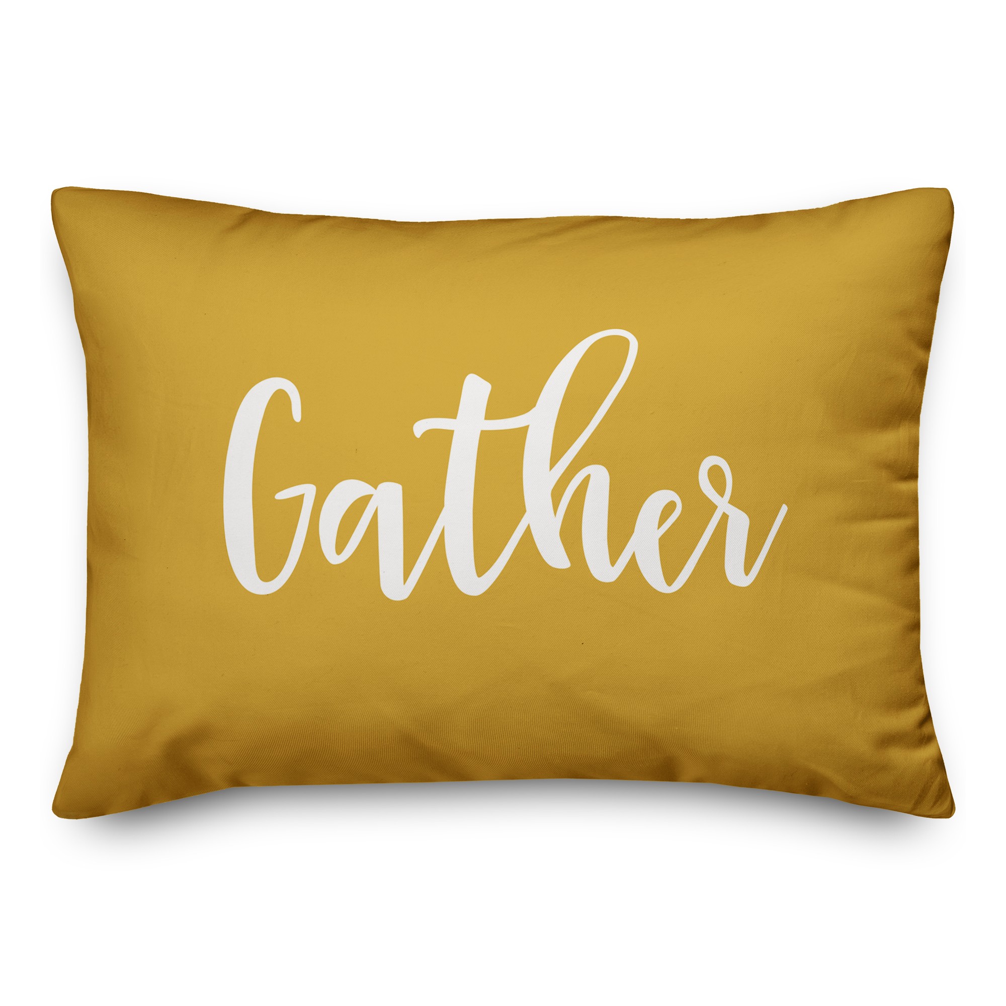 Gather in Mustard 14x20 Spun Poly Pillow