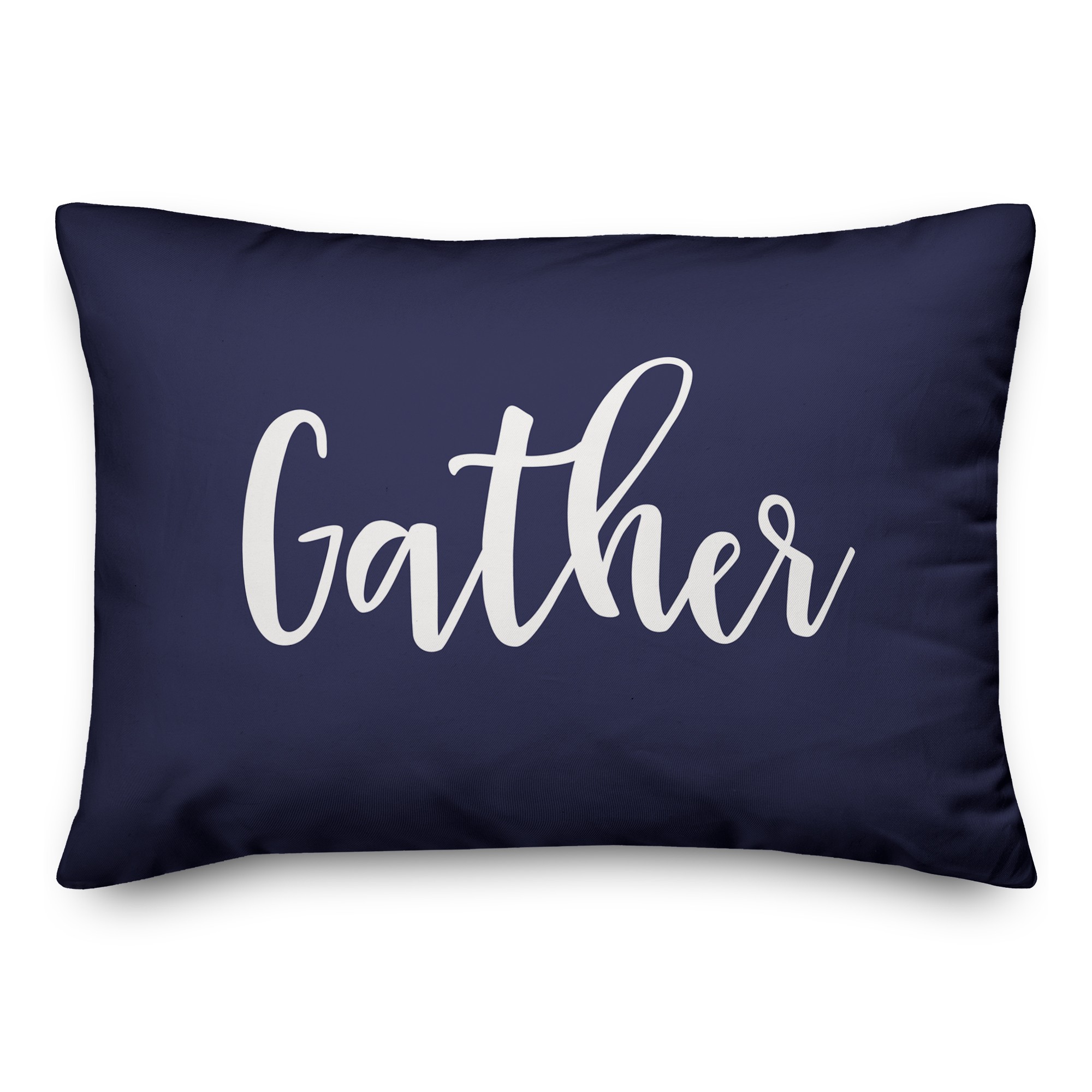 Gather in Navy 14x20 Spun Poly Pillow