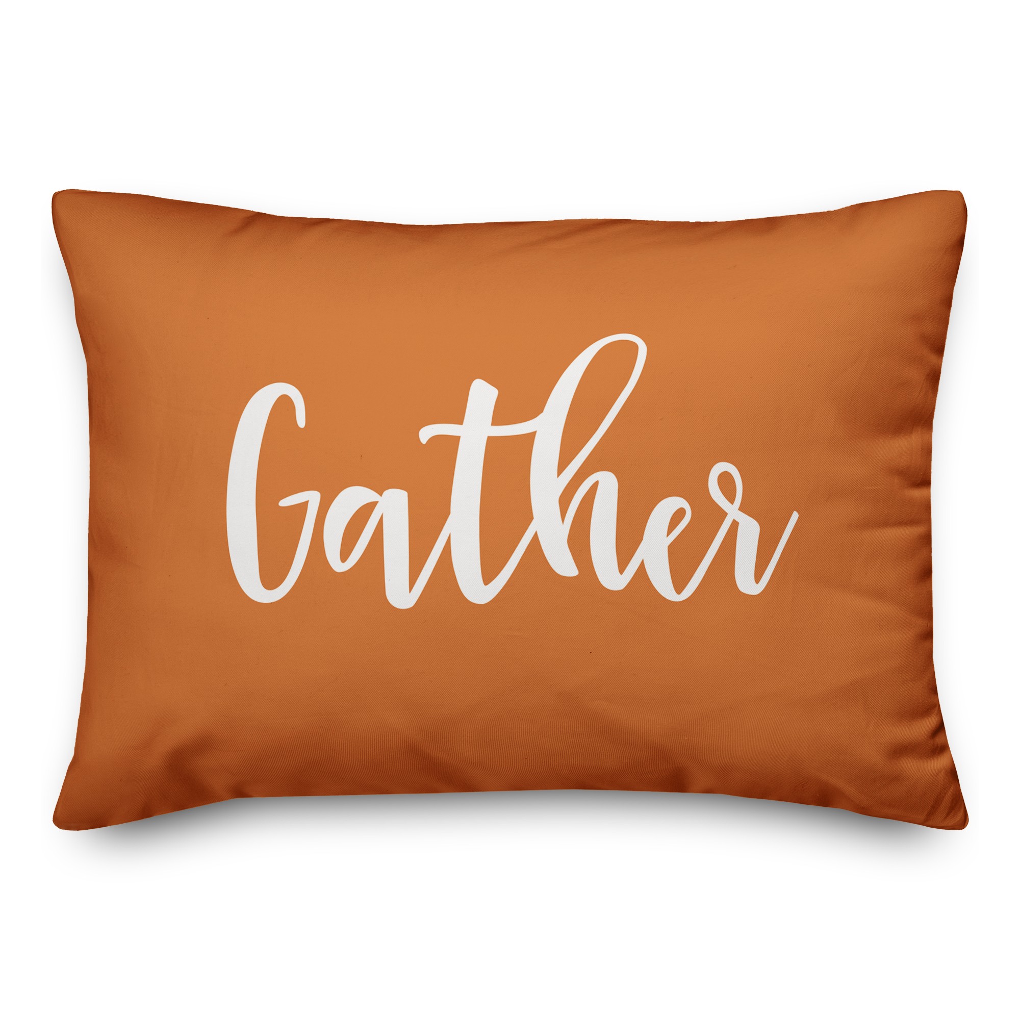 Gather in Orange 14x20 Spun Poly Pillow