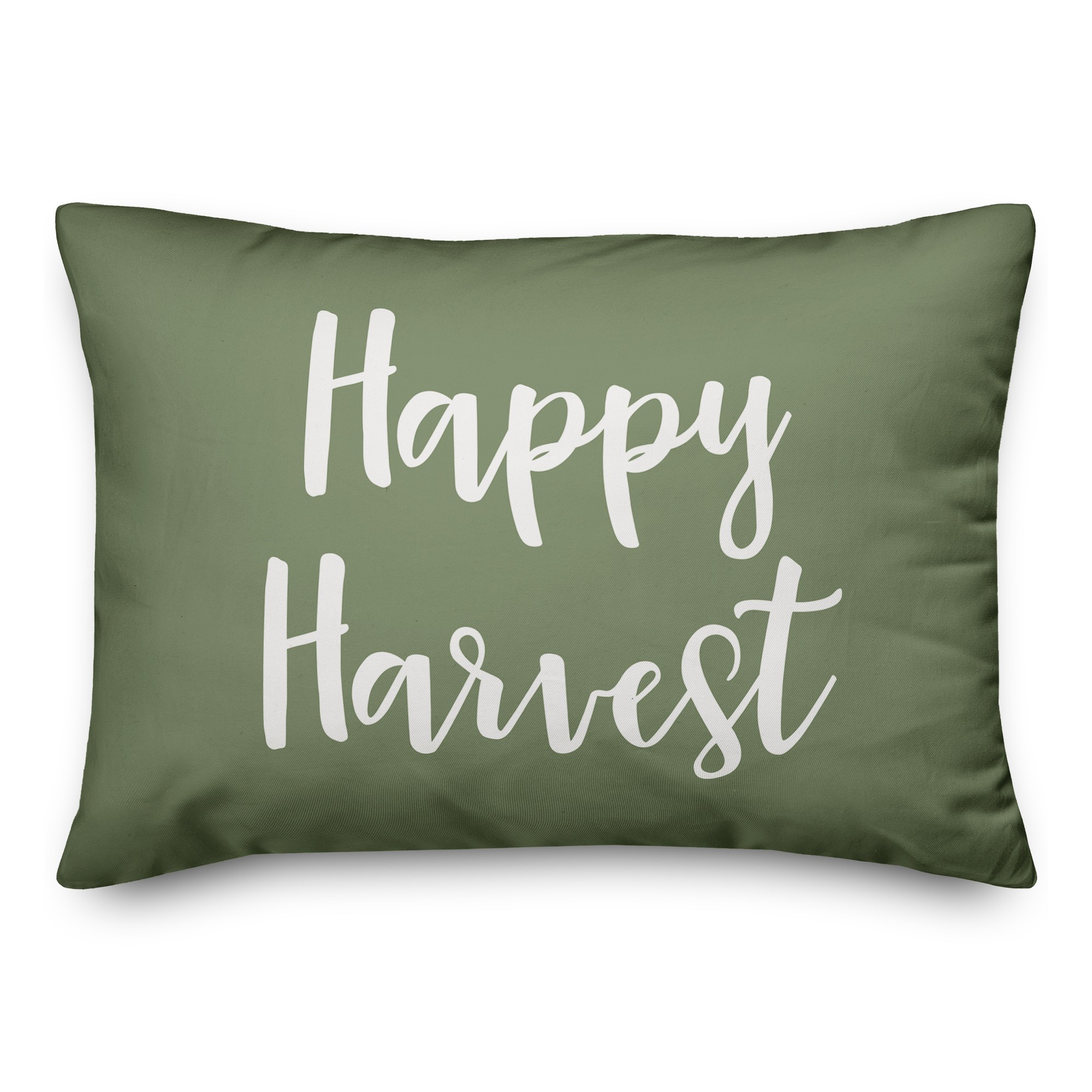 Happy Harvest in Green 14x20 Spun Poly Pillow