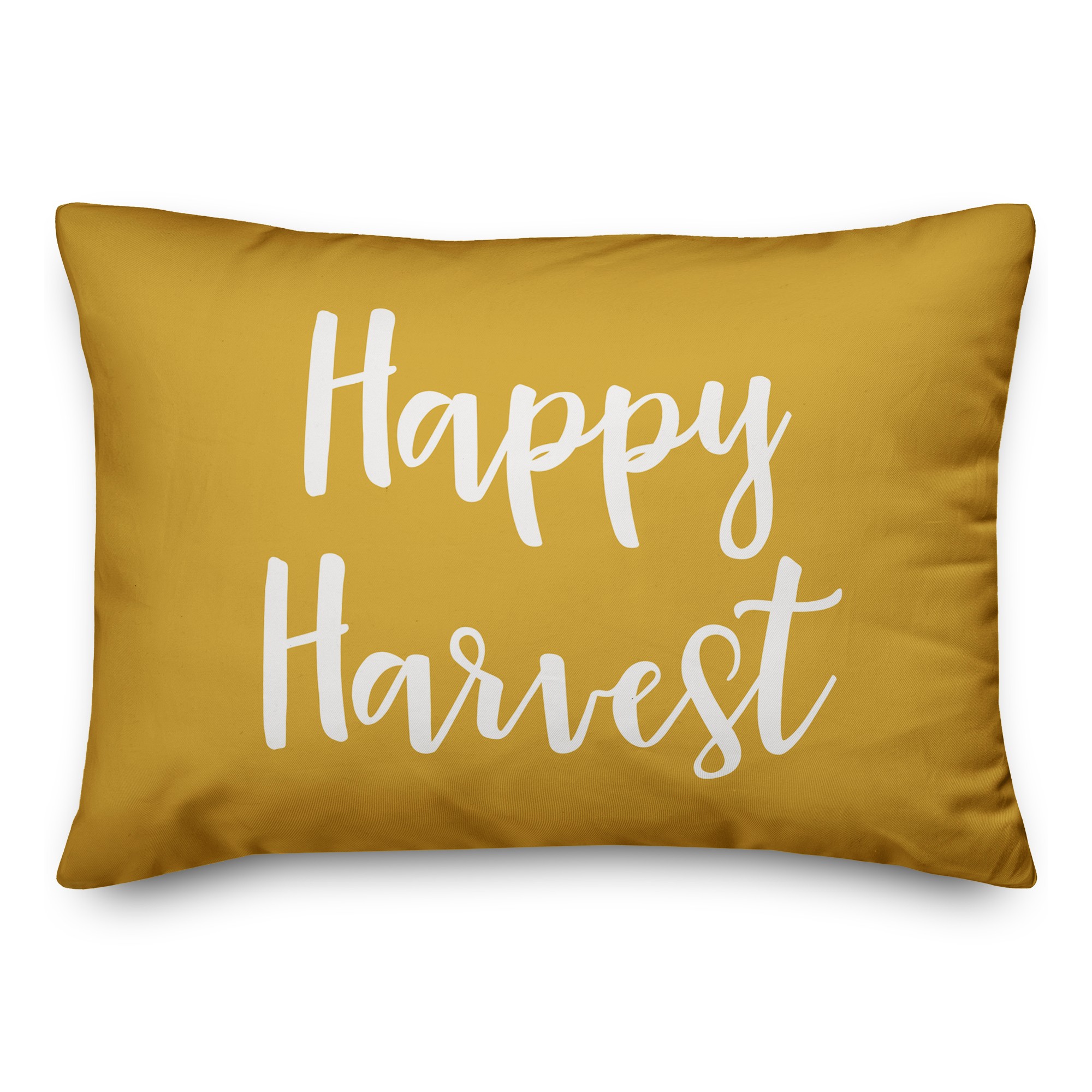 Happy Harvest in Mustard 14x20 Spun Poly Pillow