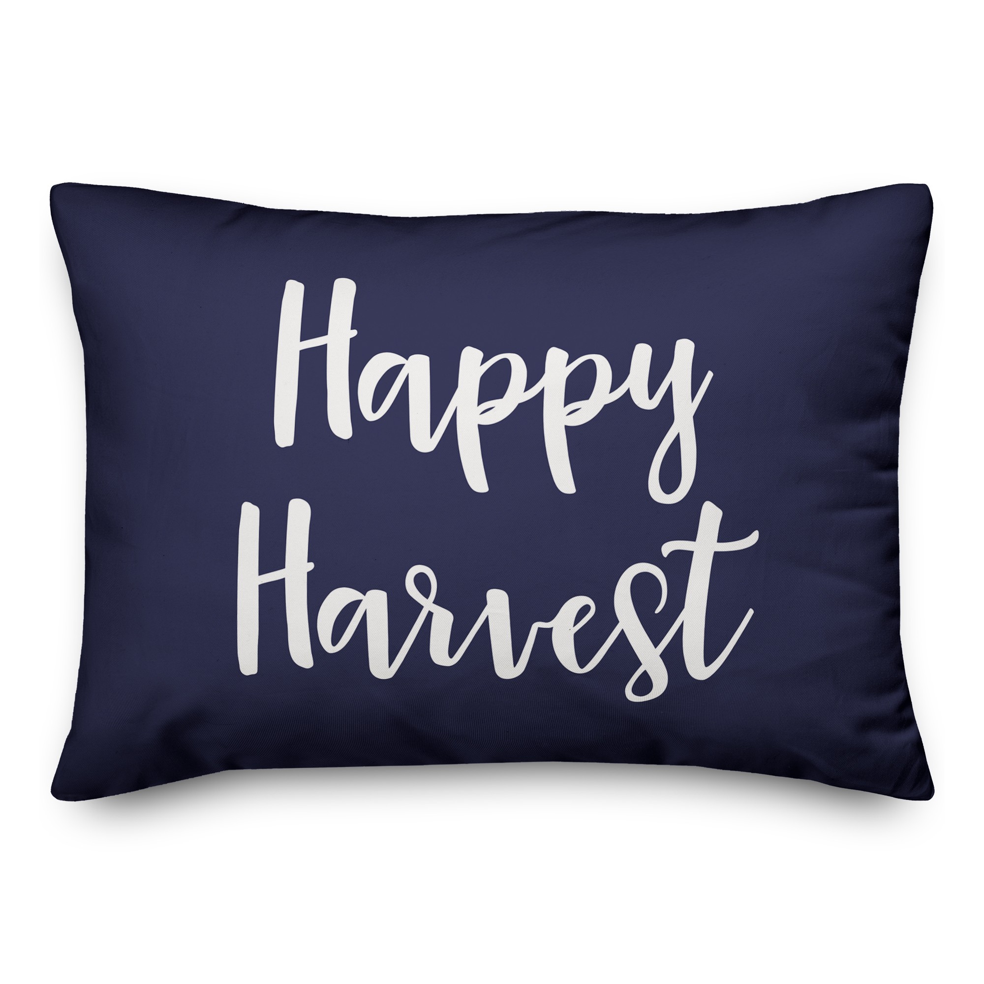 Happy Harvest in Navy 14x20 Spun Poly Pillow
