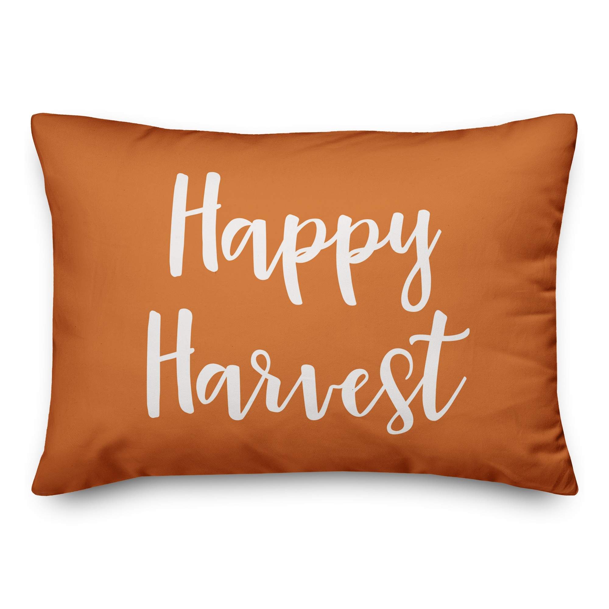 Happy Harvest in Orange 14x20 Spun Poly Pillow
