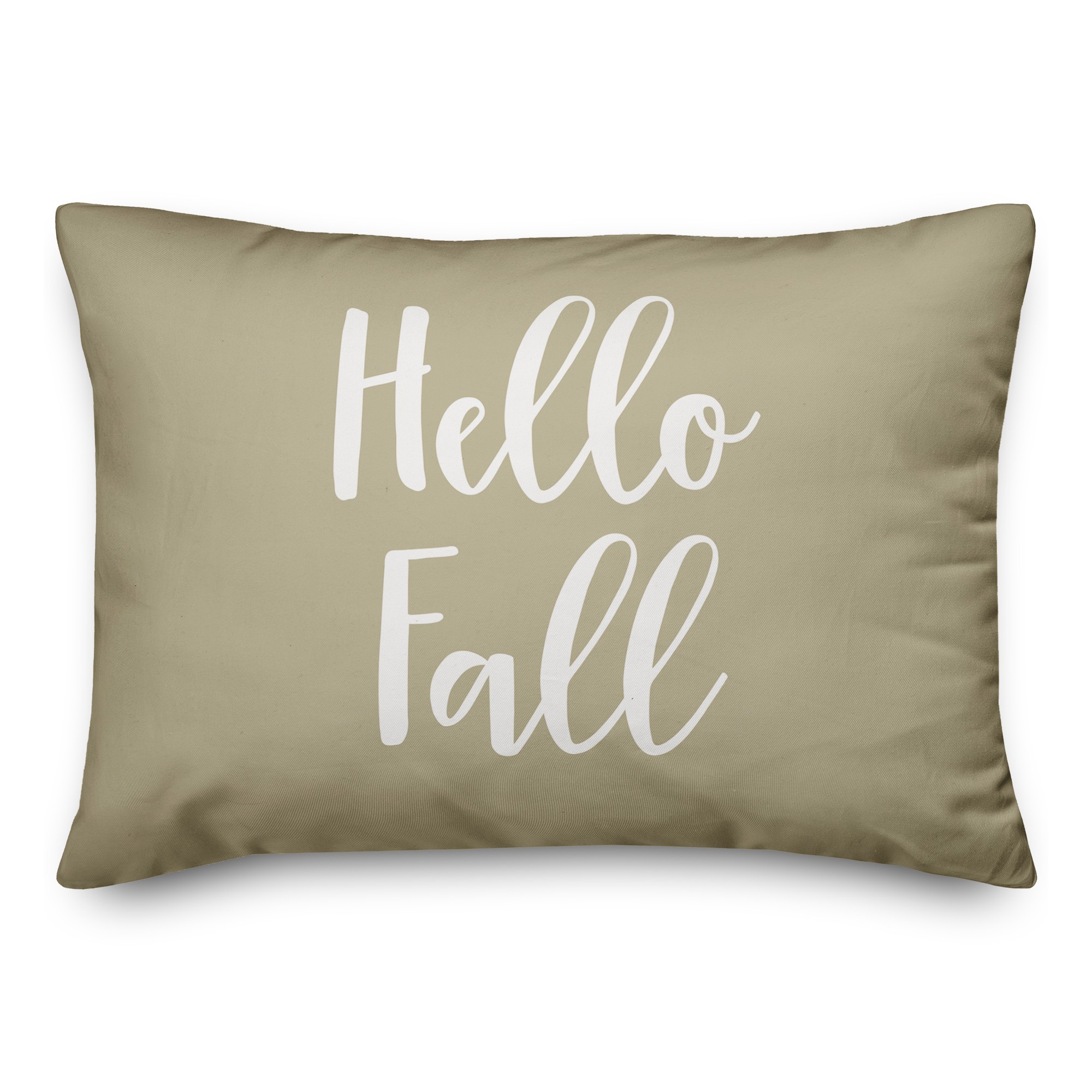 Hello Fall in Beige 14x20 Spun Poly Pillow