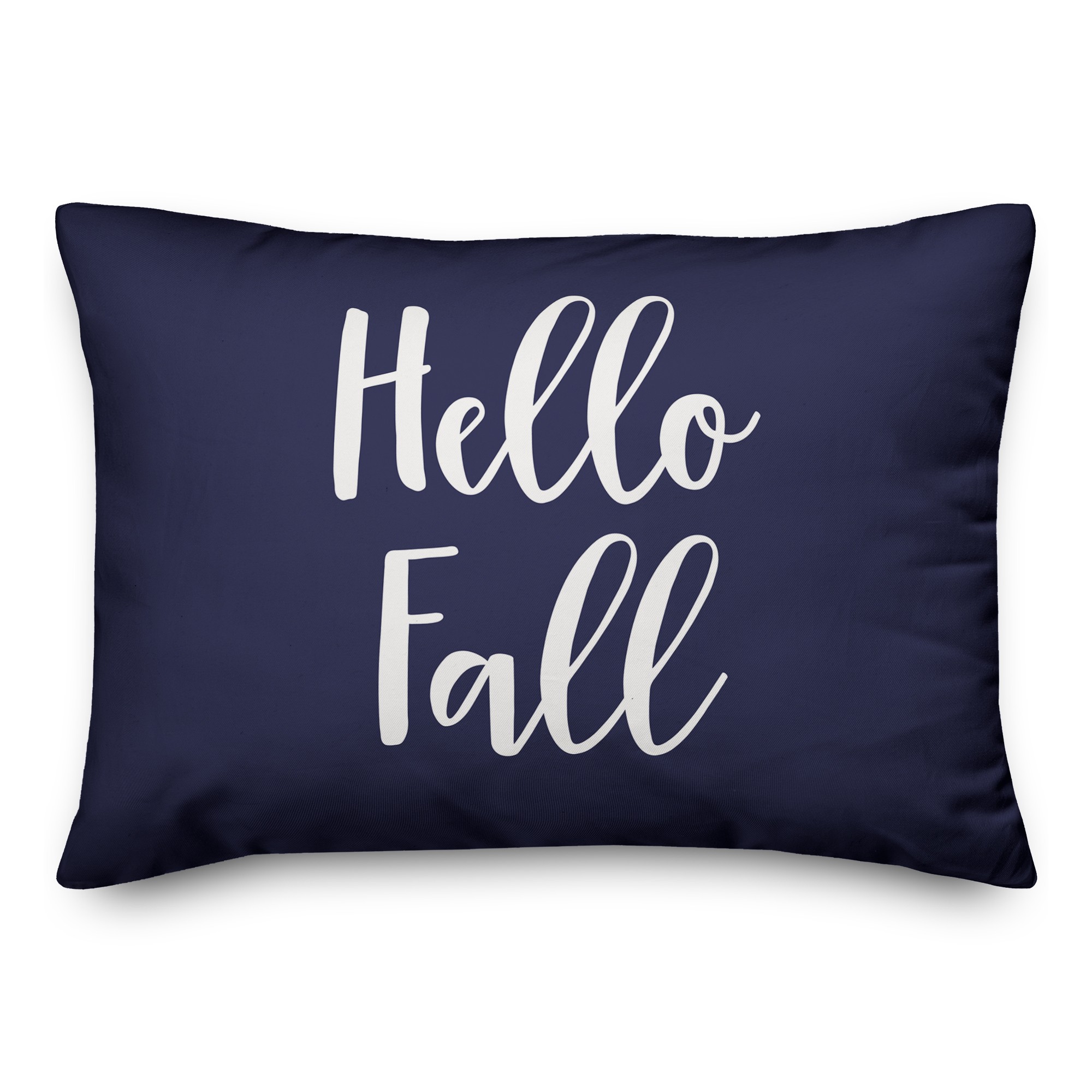 Hello Fall in Navy 14x20 Spun Poly Pillow