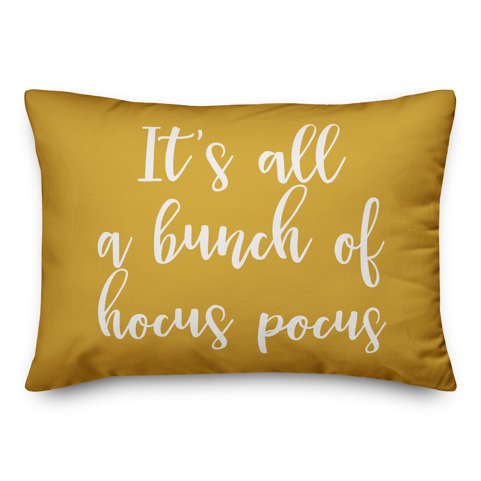 It's All A Bunch Of Hocus Pocus in Mustard 14x20 Spun Poly Pillow